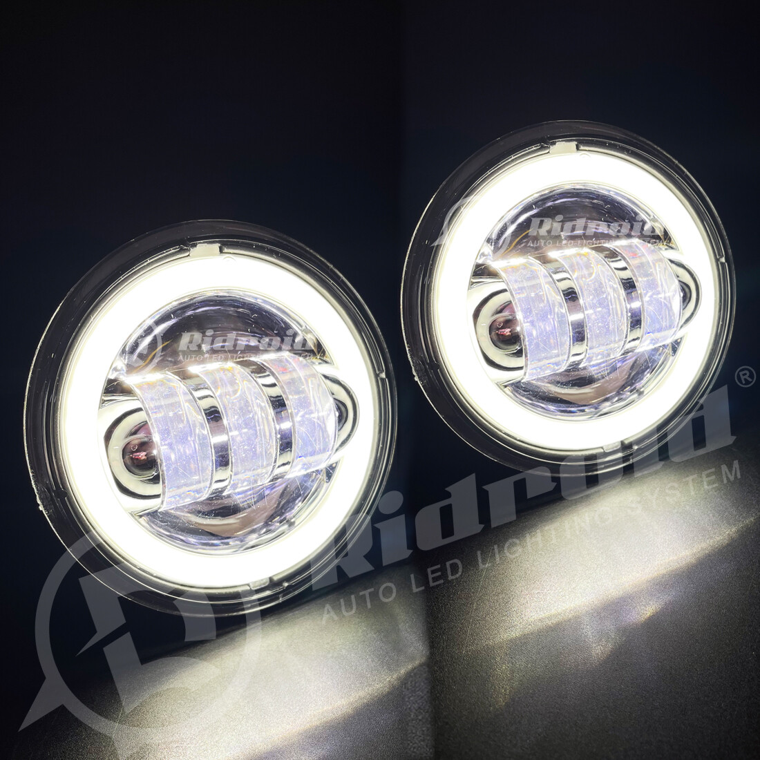 Halo 4.5" LED Fog Lights Passing Lamp For Pontiac Firebird Trans Am 1993-2002