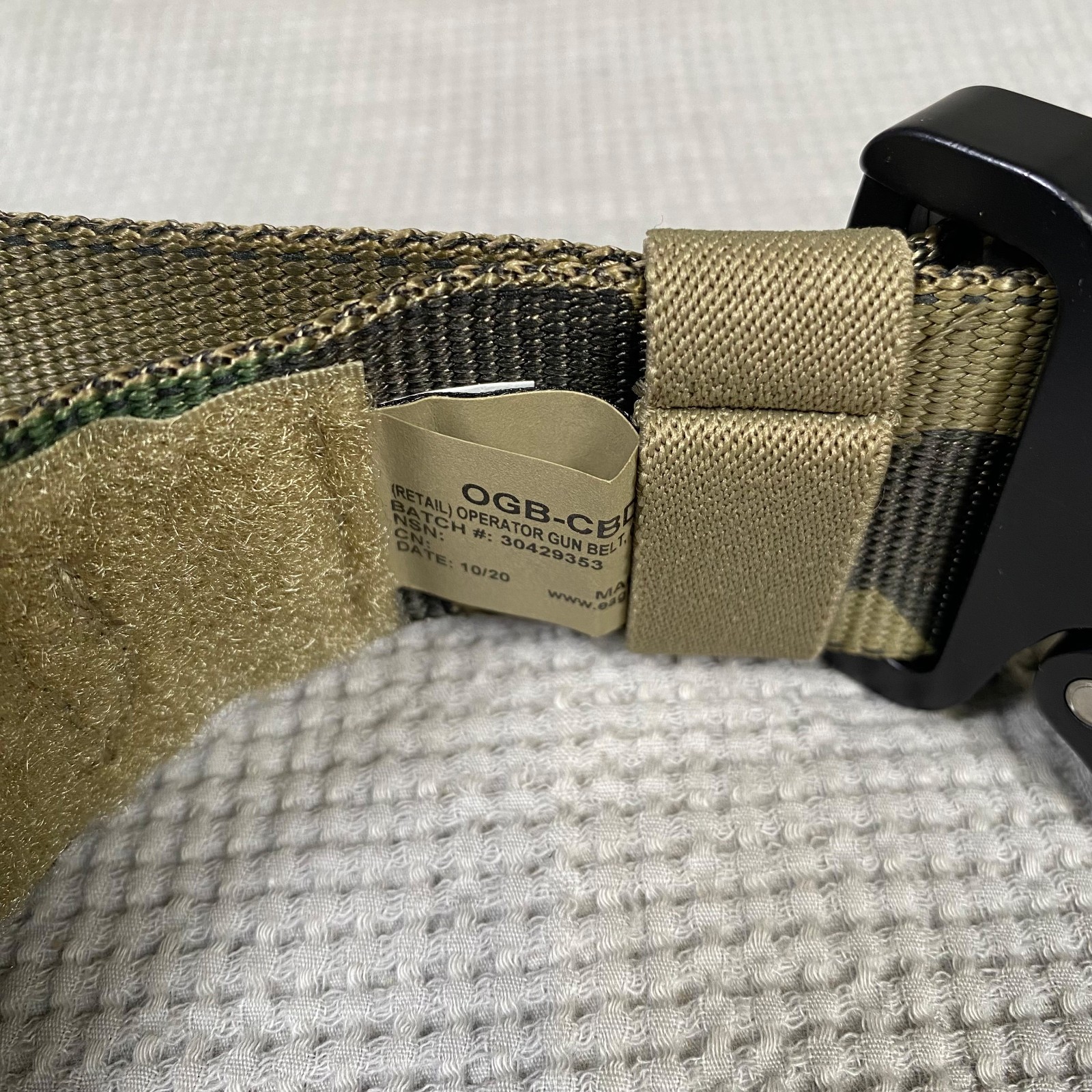 Eagle Industries Operator Gun Belt OGB Cobra Buckle D-Ring - M81 Woodland LARGE