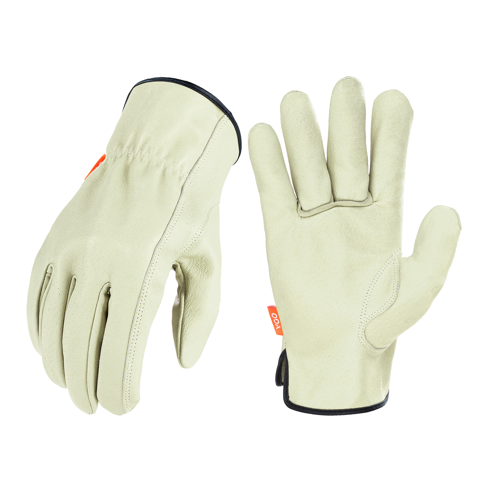 Vgo 1/2/3Pairs Pigskin Leather Work Gloves Men,Outdoor Driving Gloves (PA9501)