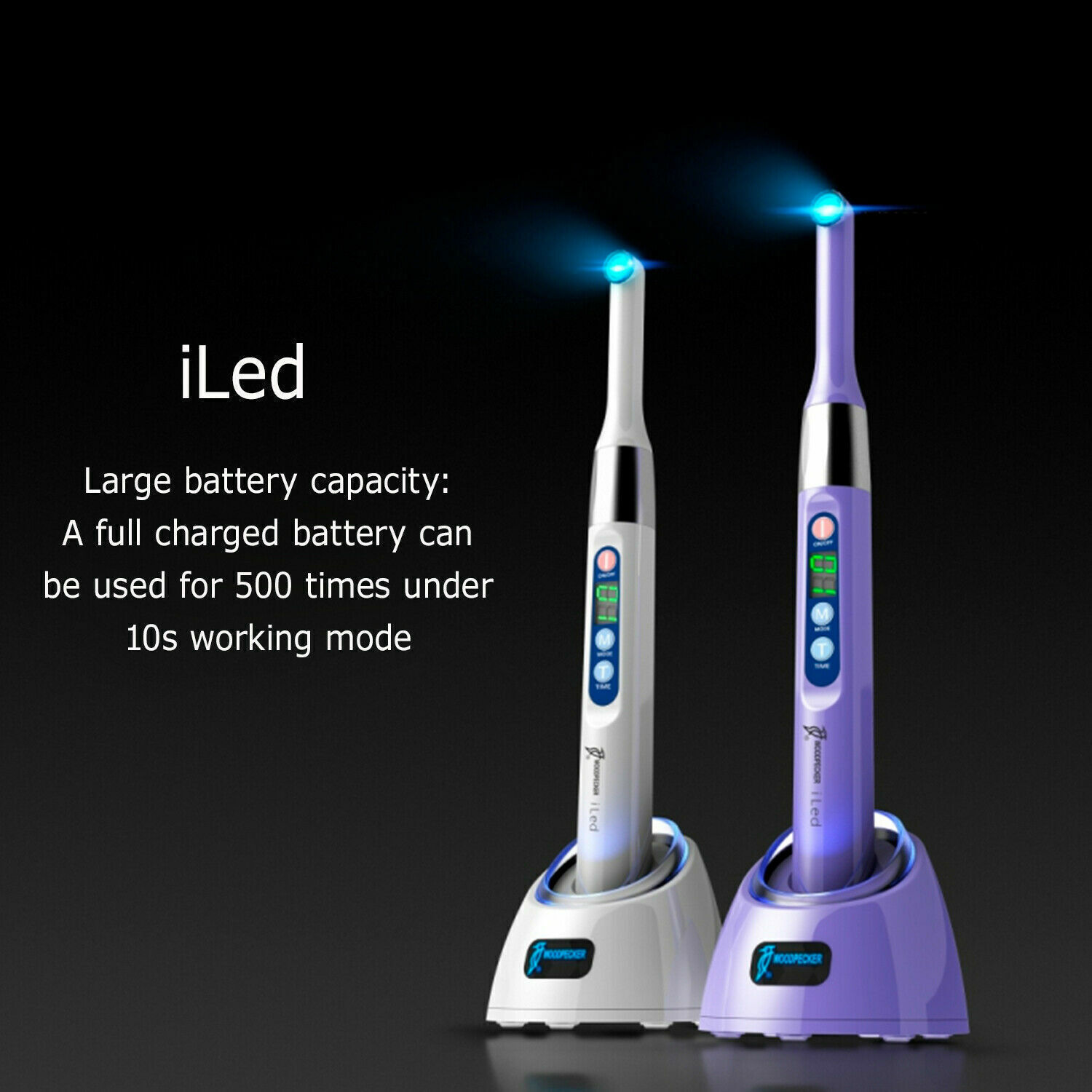 Woodpecker iLED/PLUS Dental lampara led de fotocurado cura en 1 segundo 2500mW