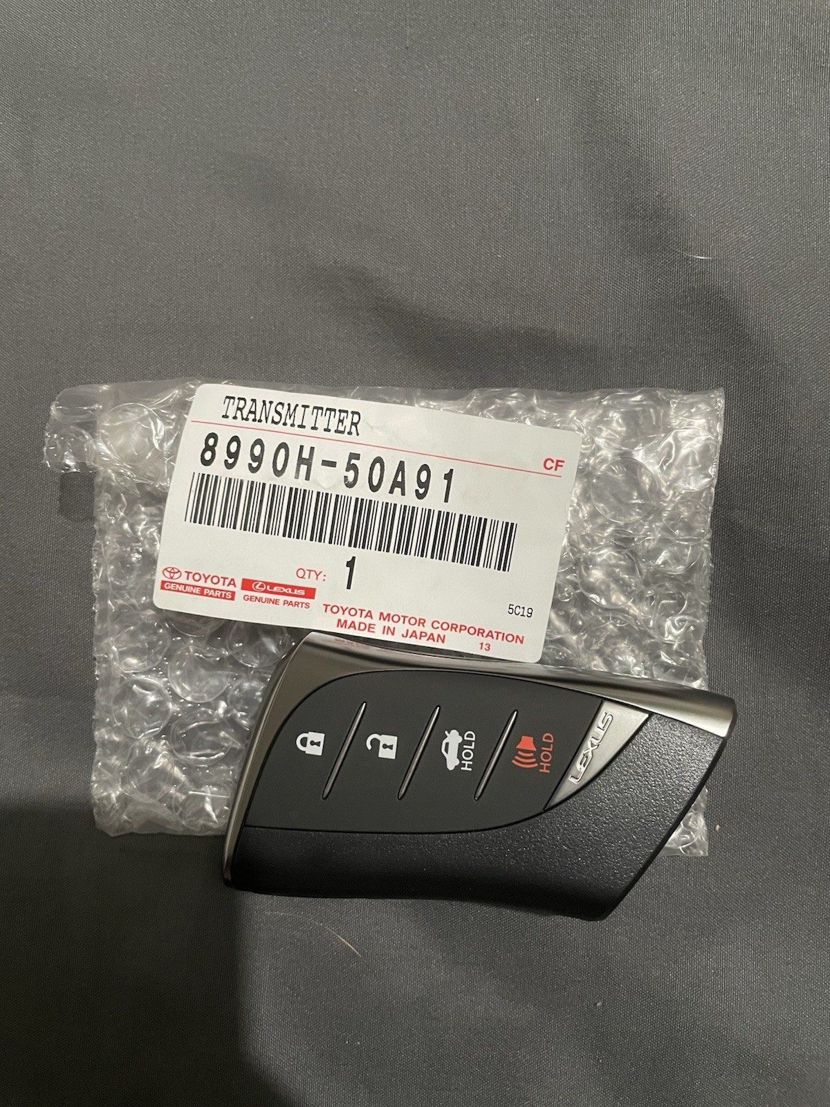 GENUINE OEM LEXUS TRANSMITTER 8990H-50A91, Brand New Factory Sealed