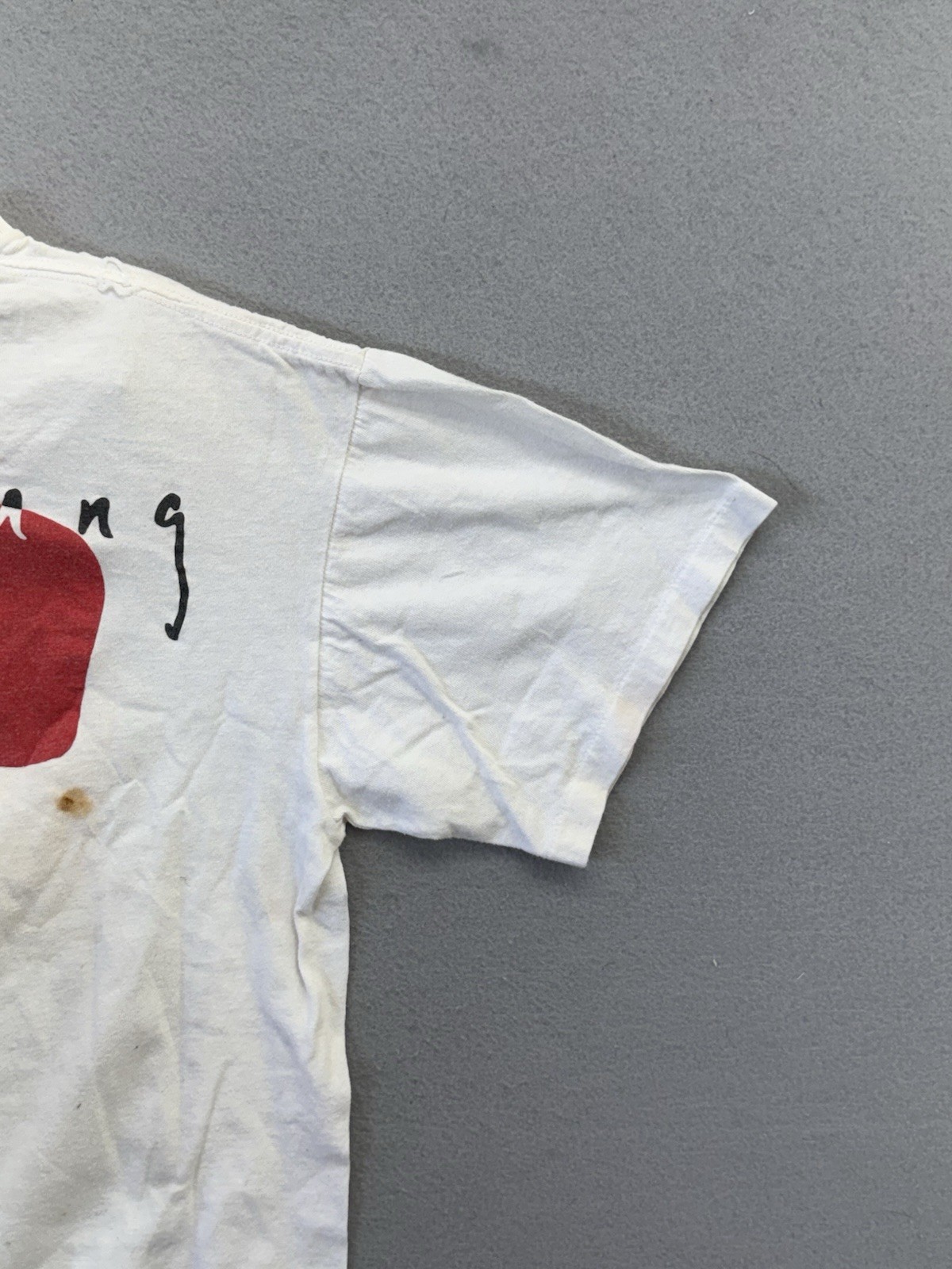 Neil Young T-SHIRT Size Large L SOLO Tour 1989 VERY RARE Brockum