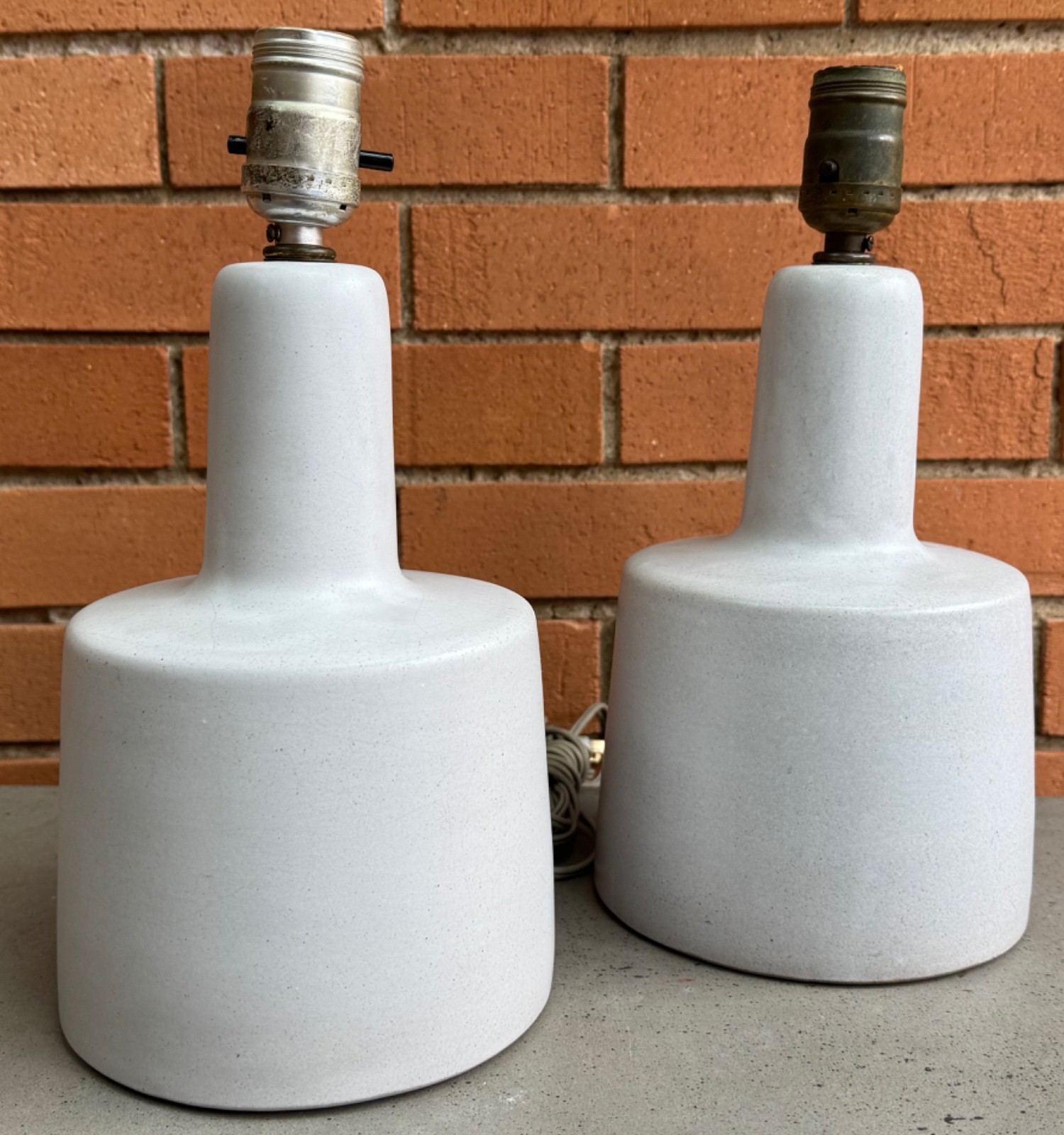 Vintage MCM MARTZ Ceramic Lamps Mid Century Modern Lighting 60s Marshall Studios