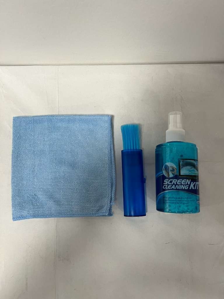 Screen Cleaning Kit Cleaner Spray Brush Microfiber Cloth Wipe Phone TV Camera