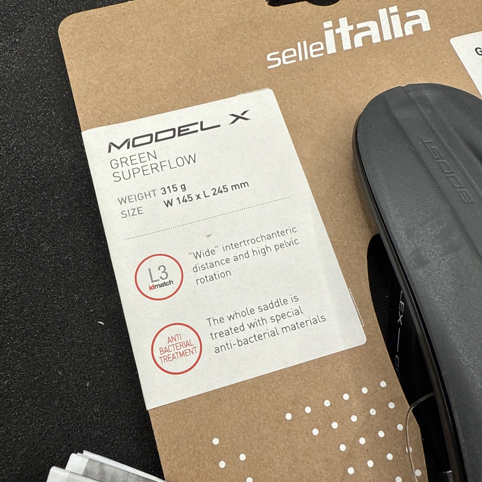 Selle Italia Model X Green L3 Superflow Cycling Saddle 145mm (9419-2)