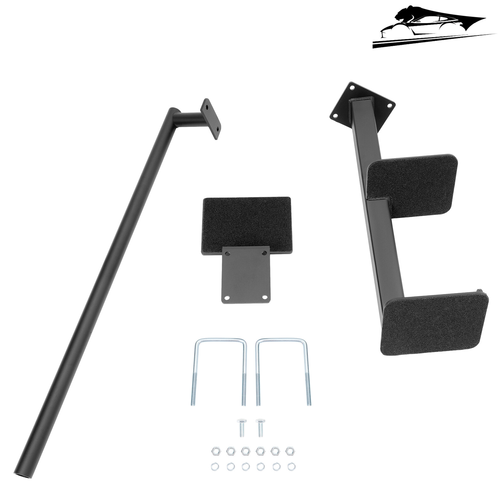 Steel Dual Step Boat 3 Step Boat Trailer Steps With Handle Universal