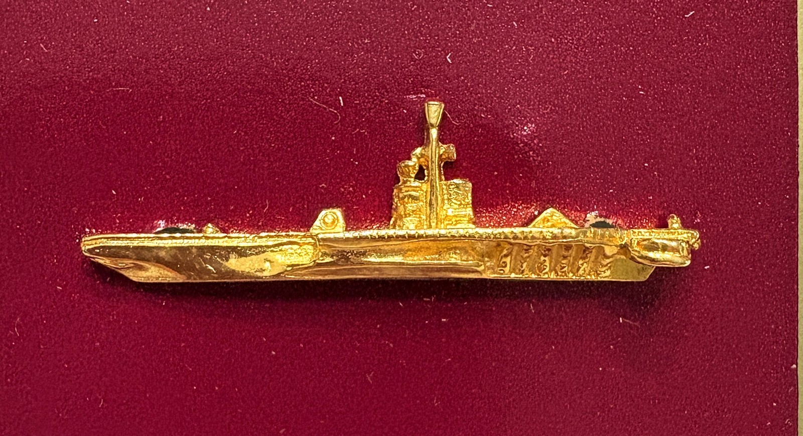 Five Aircraft Carrier Lapel Pins on Original GEMSCO Cards