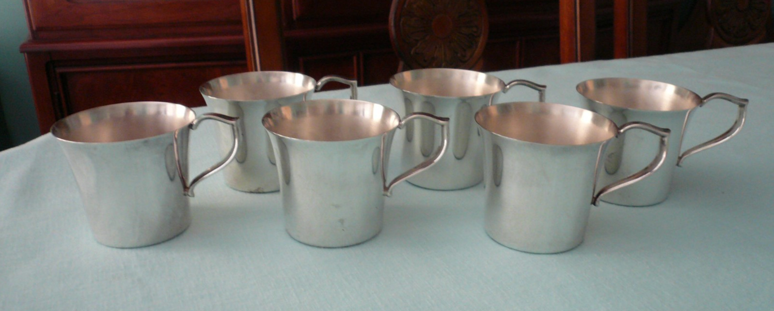 Wallace Set of 6 Punch Cups 6oz Baby Cups Silver Plated