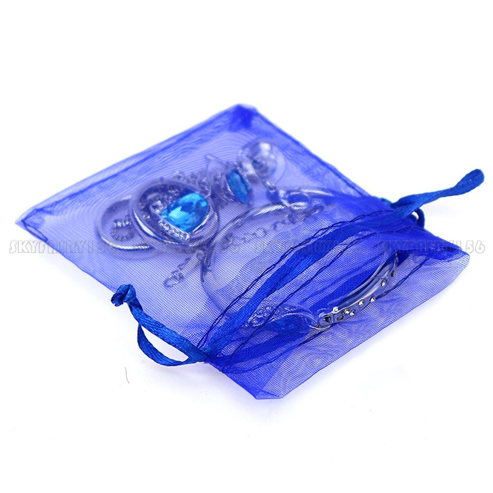 100/200pcs Gift Organza Bags Christmas Favors Pouches Jewelry Bag Wedding Party