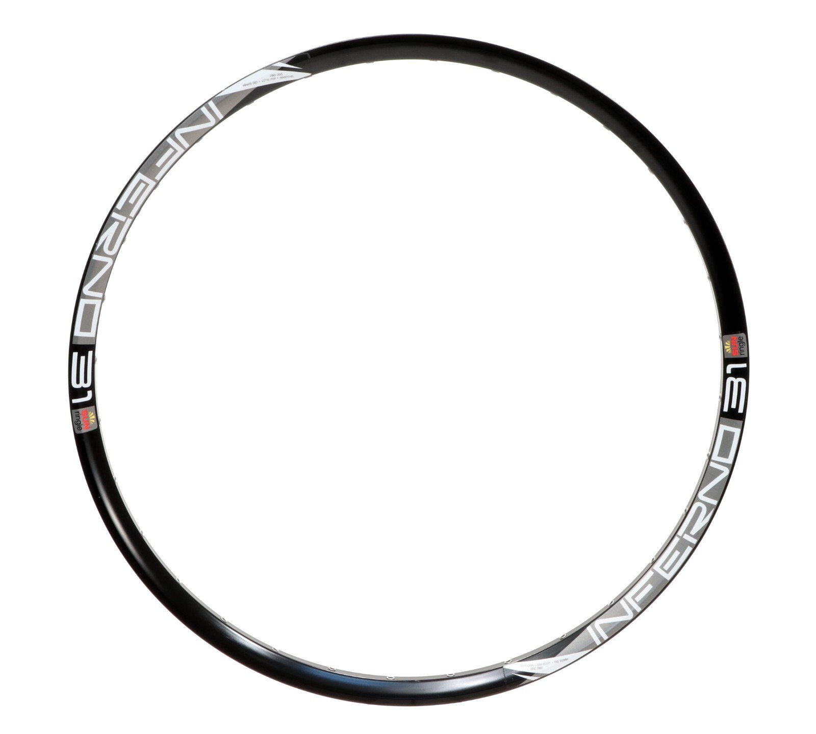 Sun Ringle Inferno 31 Rim 27.5" 650b Alloy 32H Black Eyeleted Double Wall NEW