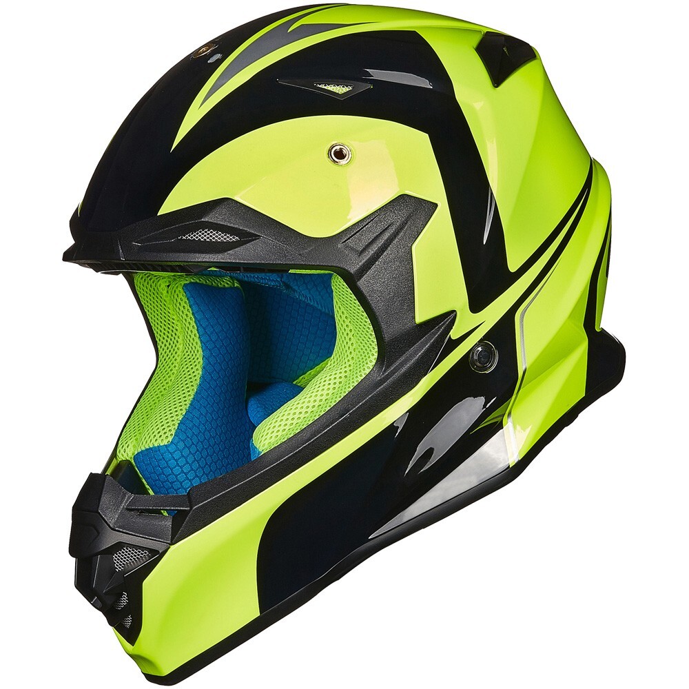 ILM Refurbished Yellow Adult Helmets ATV Motocross Off-Road Dual Sport DOT 216