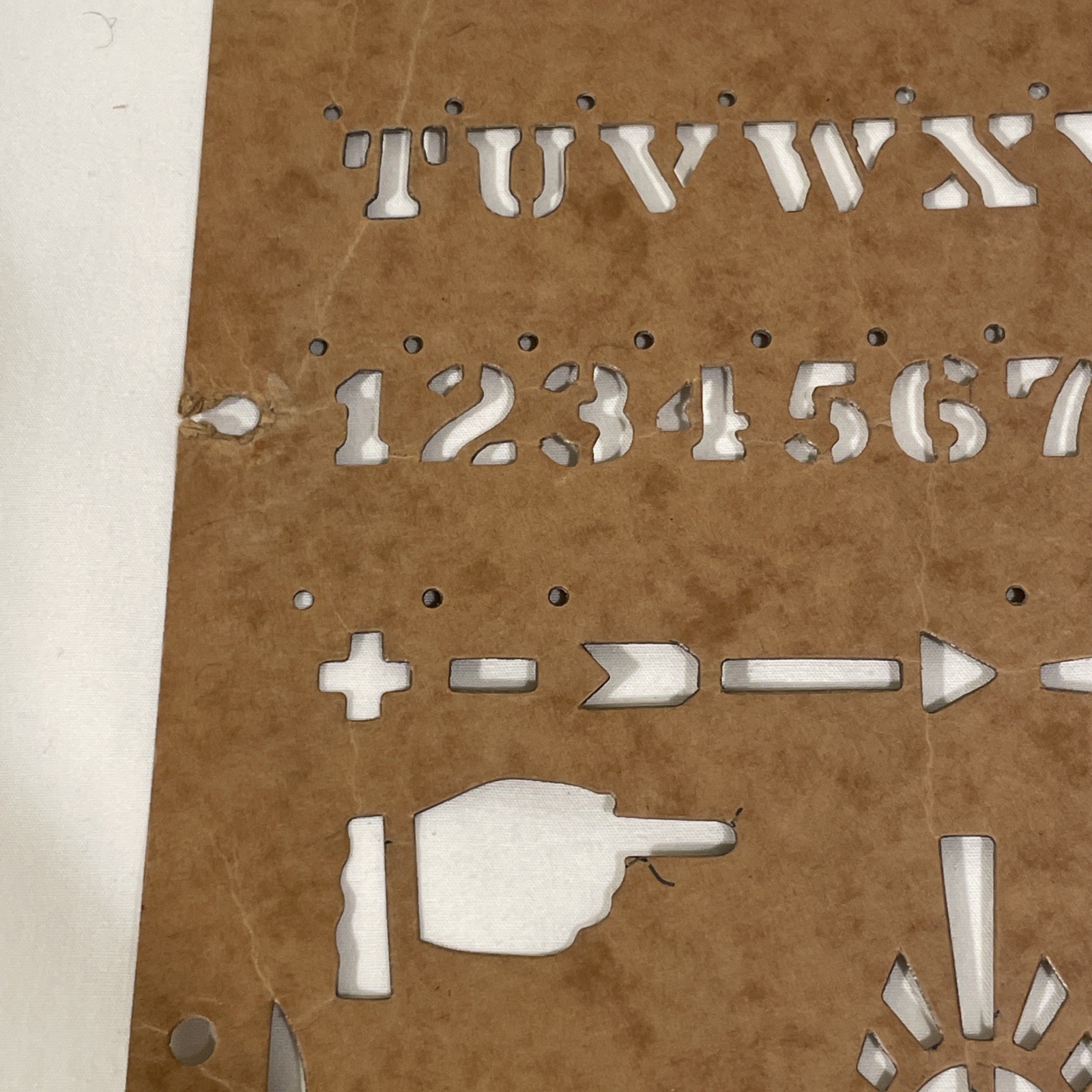 Vintage 1960’s Stenso Lettering Co - Lettering Guide Stencil No. 12, 1/2 Inch