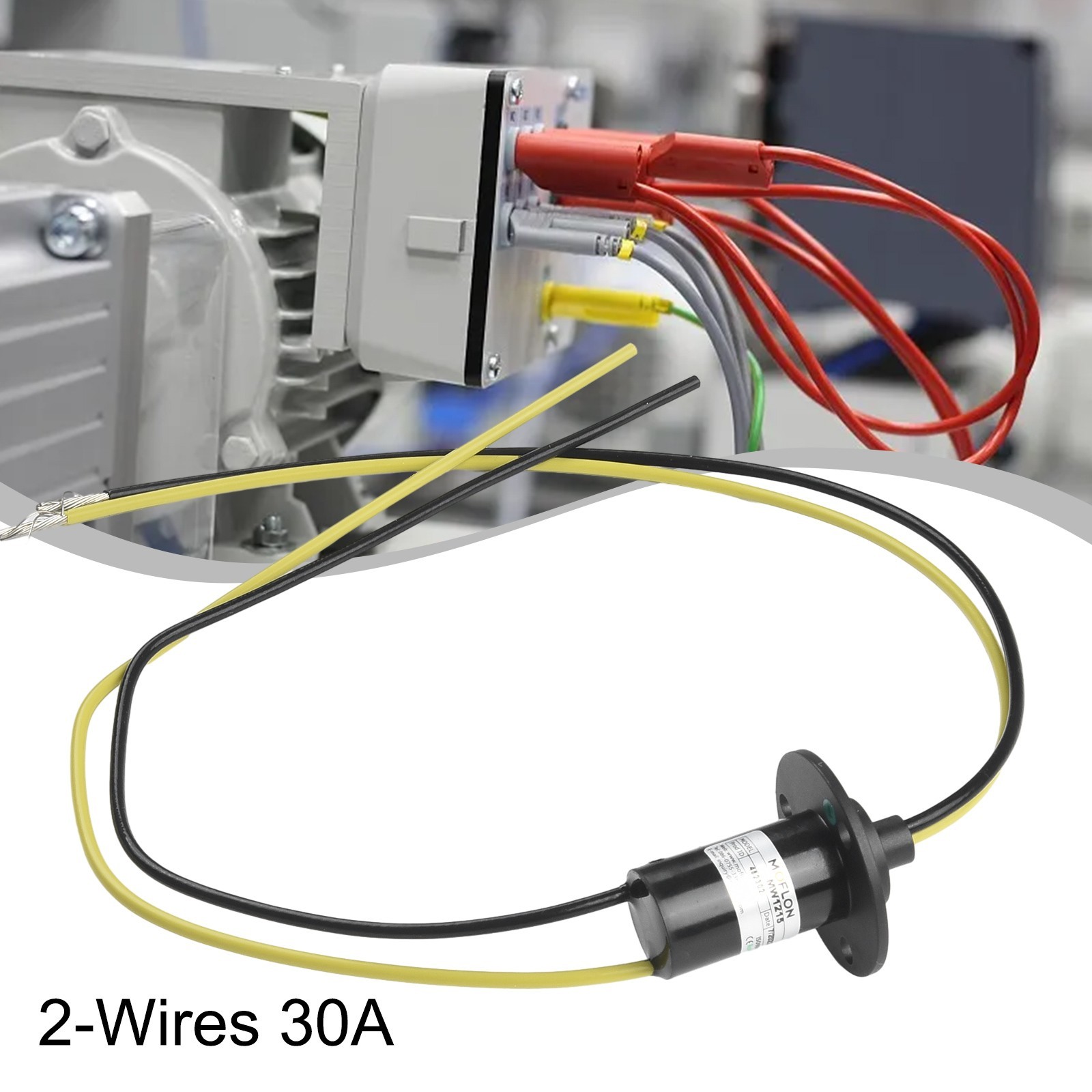 2 Wires 30A Electrical Slip Ring Collector Ring-Wind Turbine Generator Slip Ring