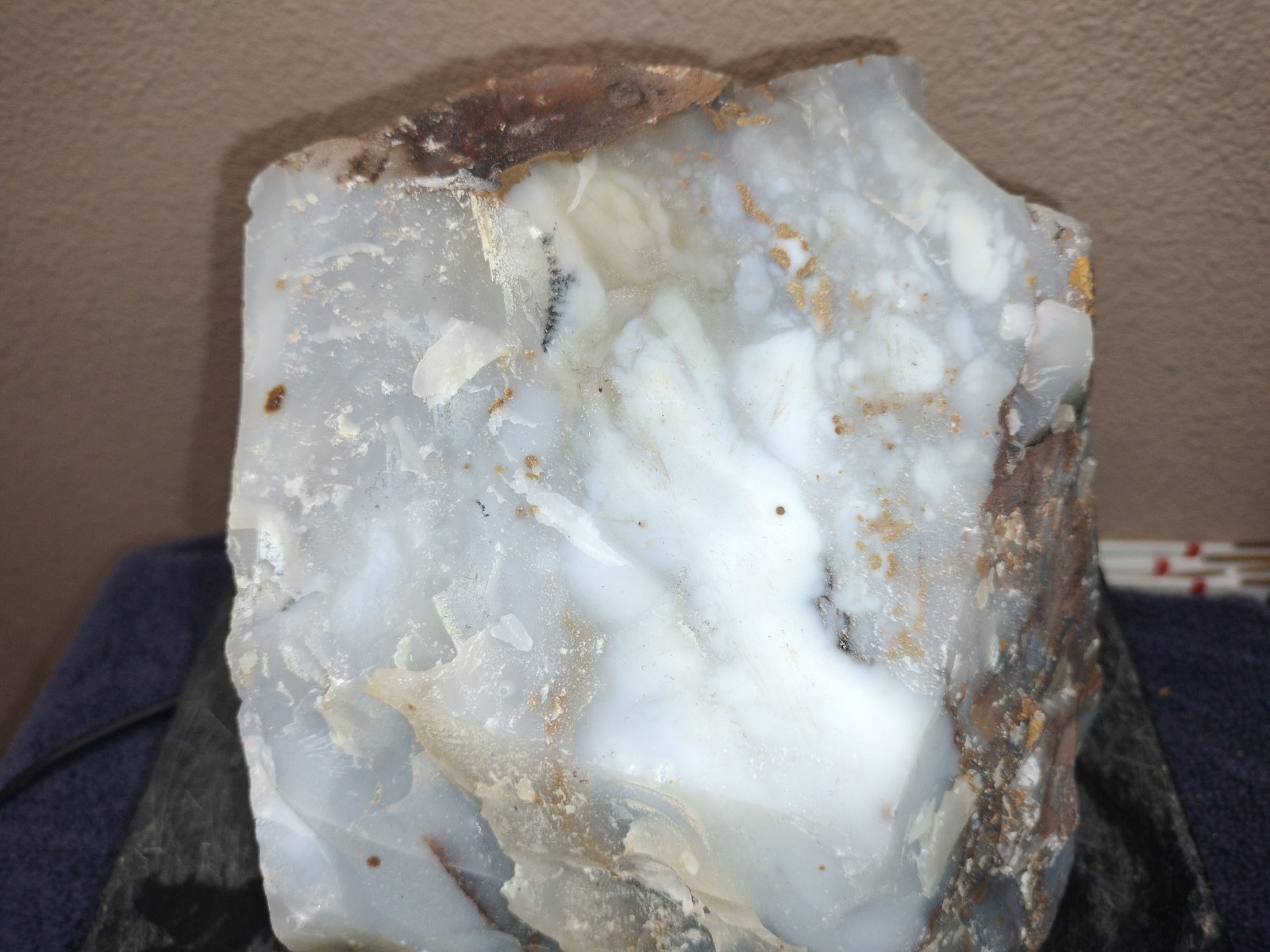 11.7LB UV Polka Dot Agate Rough From Ashwood, OR USA Cabochon/Slab Stock #25