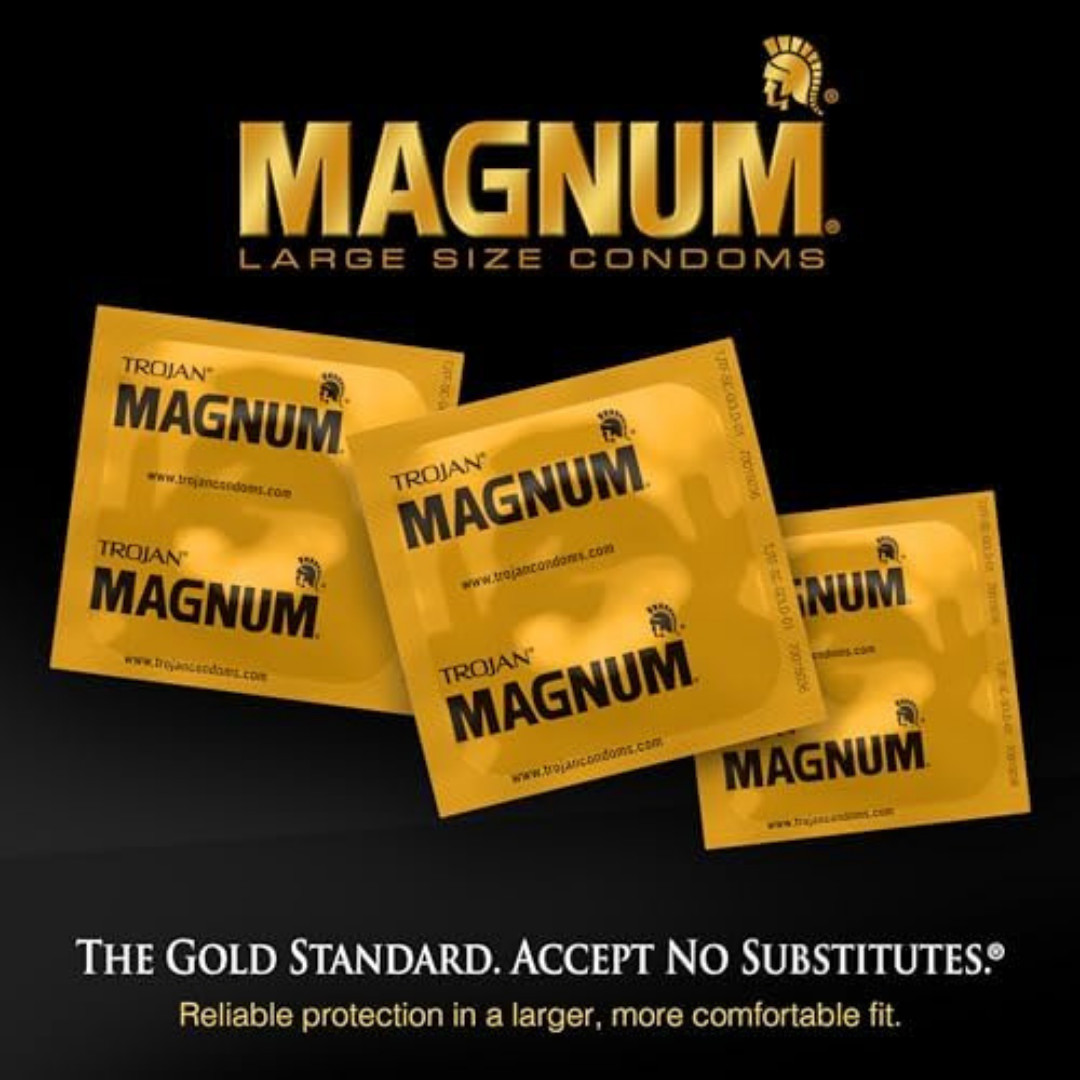 Lubricated Magnum Condoms XL Large Size - 12 Count | Free & Fast Shipping
