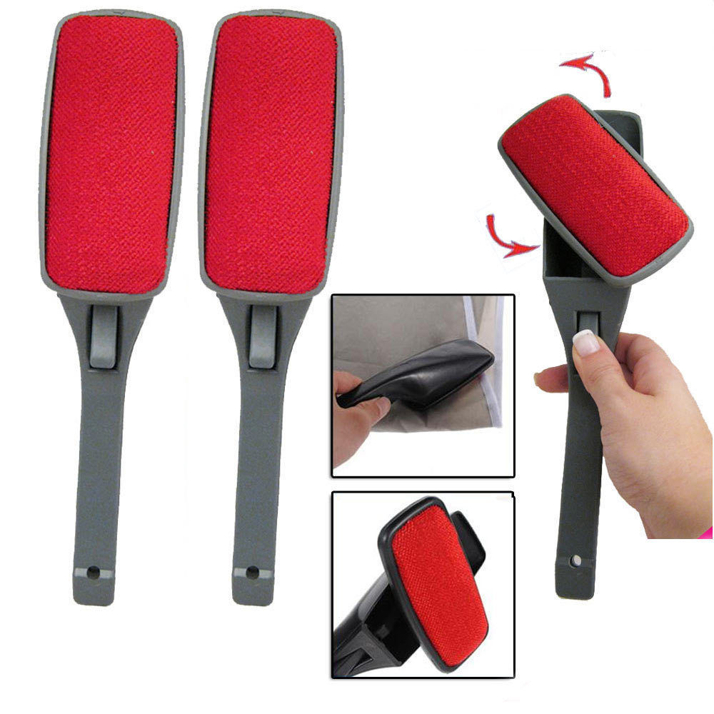 2 Pack Swivel Magic Lint Brush Pet Hair Remover for Clothes Fabric Furniture