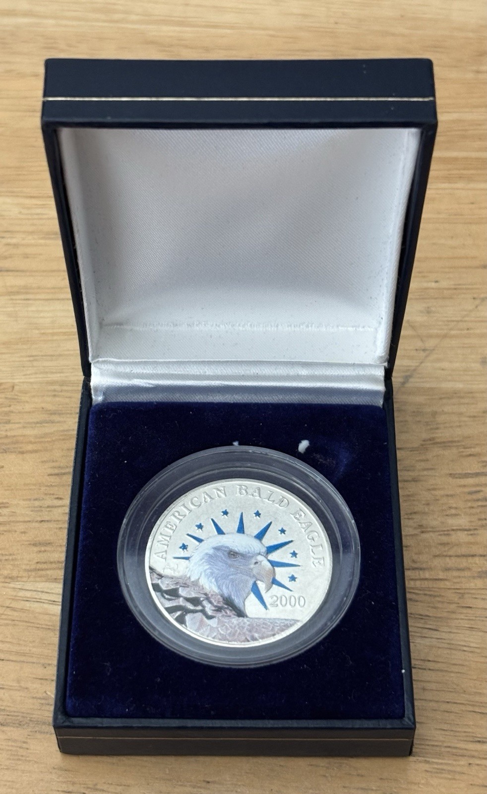 2000 American Bald Eagle 10 Dollar Republic Of Liberia Coin In Case Certificate