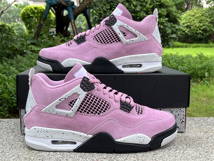 US Size 7-12 Jordan 4 Retro "Orchid" Men/Women Mid Top Basketball Shoes