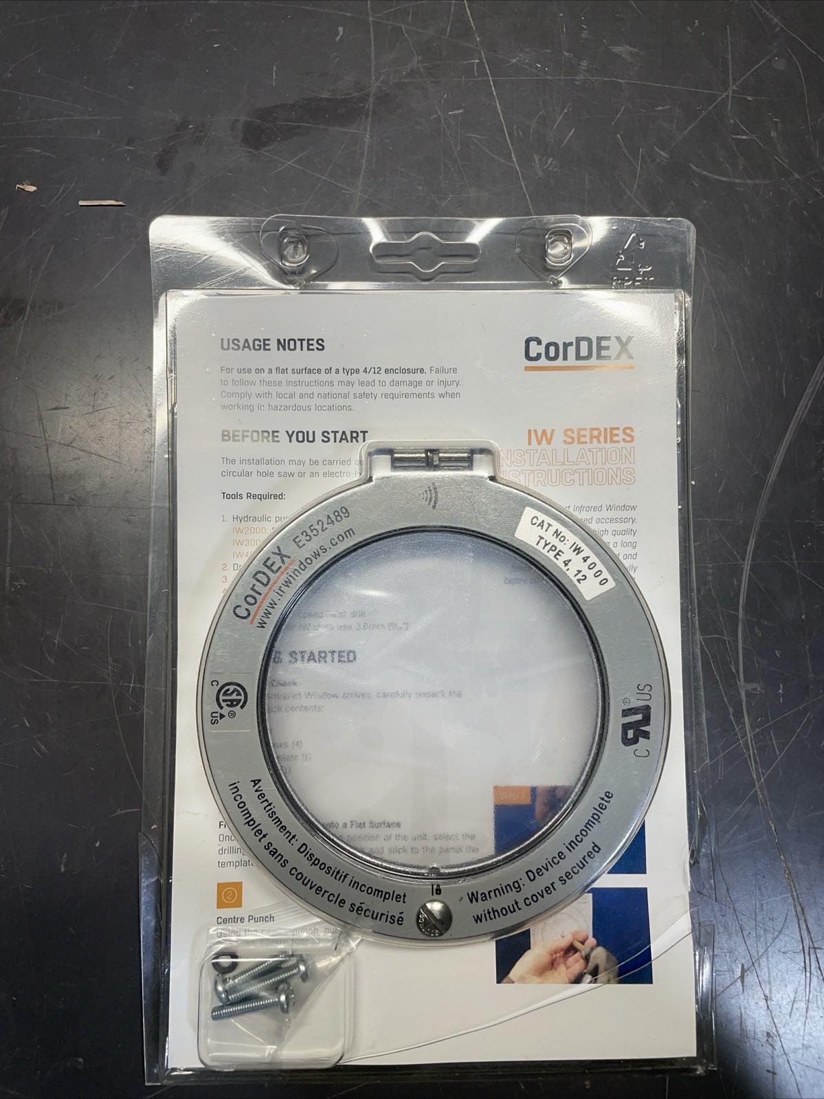 CORDEX IW4000 Round IR Window, Crystal