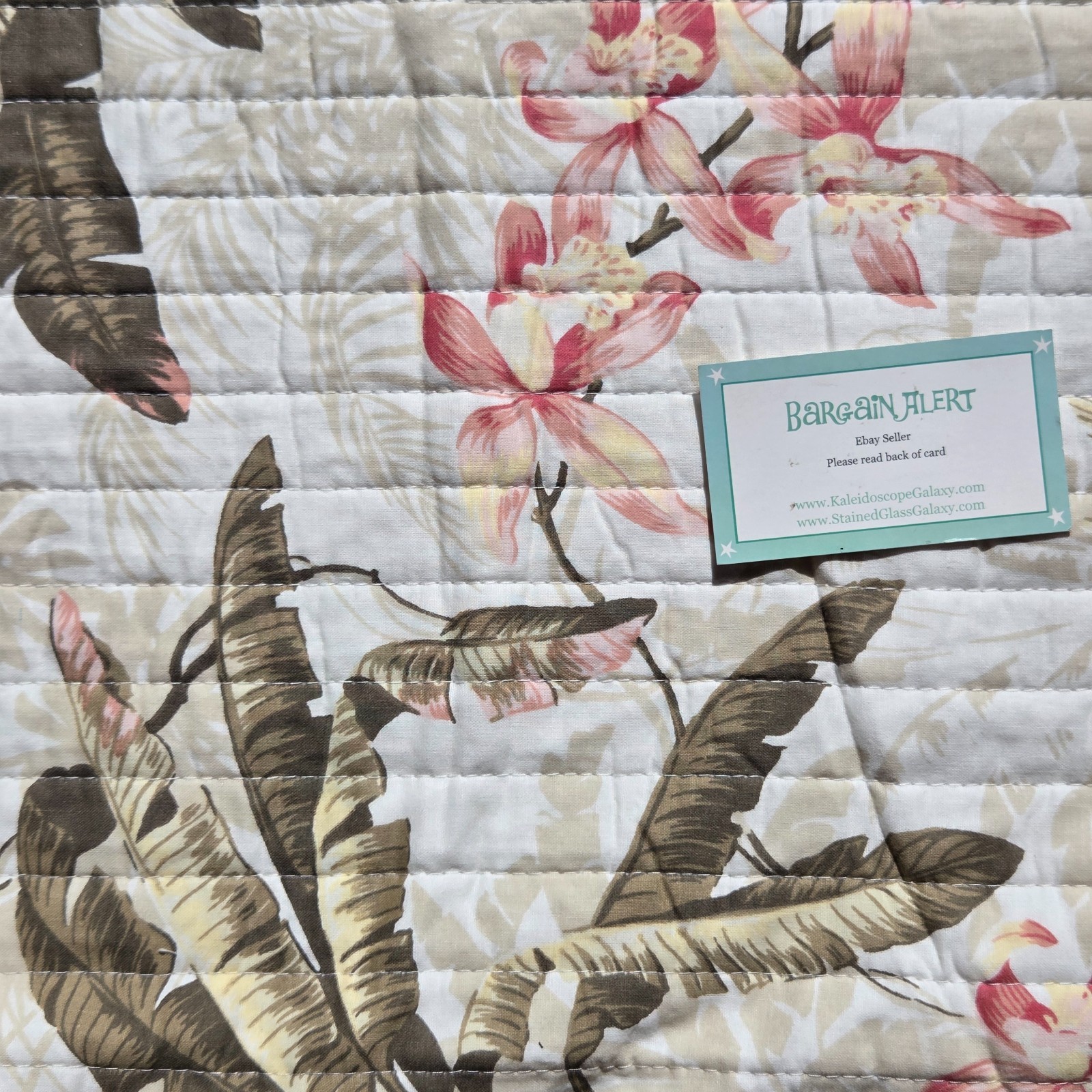 Tommy Bahama Bonny Cove 3pc KING QUILT & SHAMS Palm Trees Tropical Beach Ocean