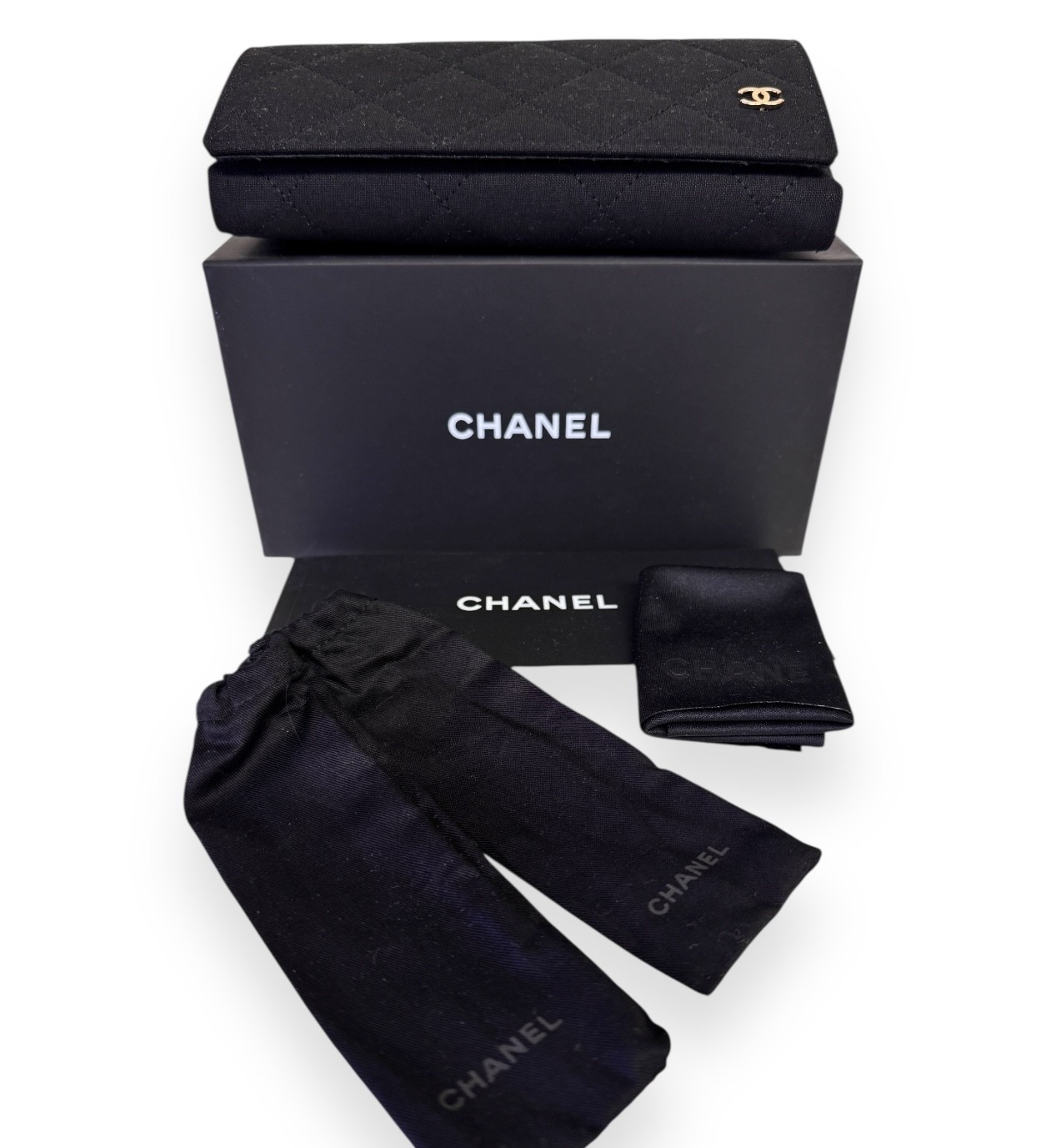 Chanel Blue Light Glasses ch3478SA Dark Red Gold Jewel Tweed 51mm with Case