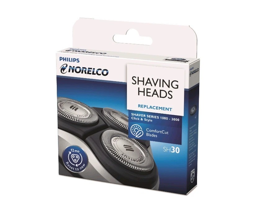 Philips Norelco SH30 Heads Replacement Shaving Heads Style Silver SH30/52 Heads