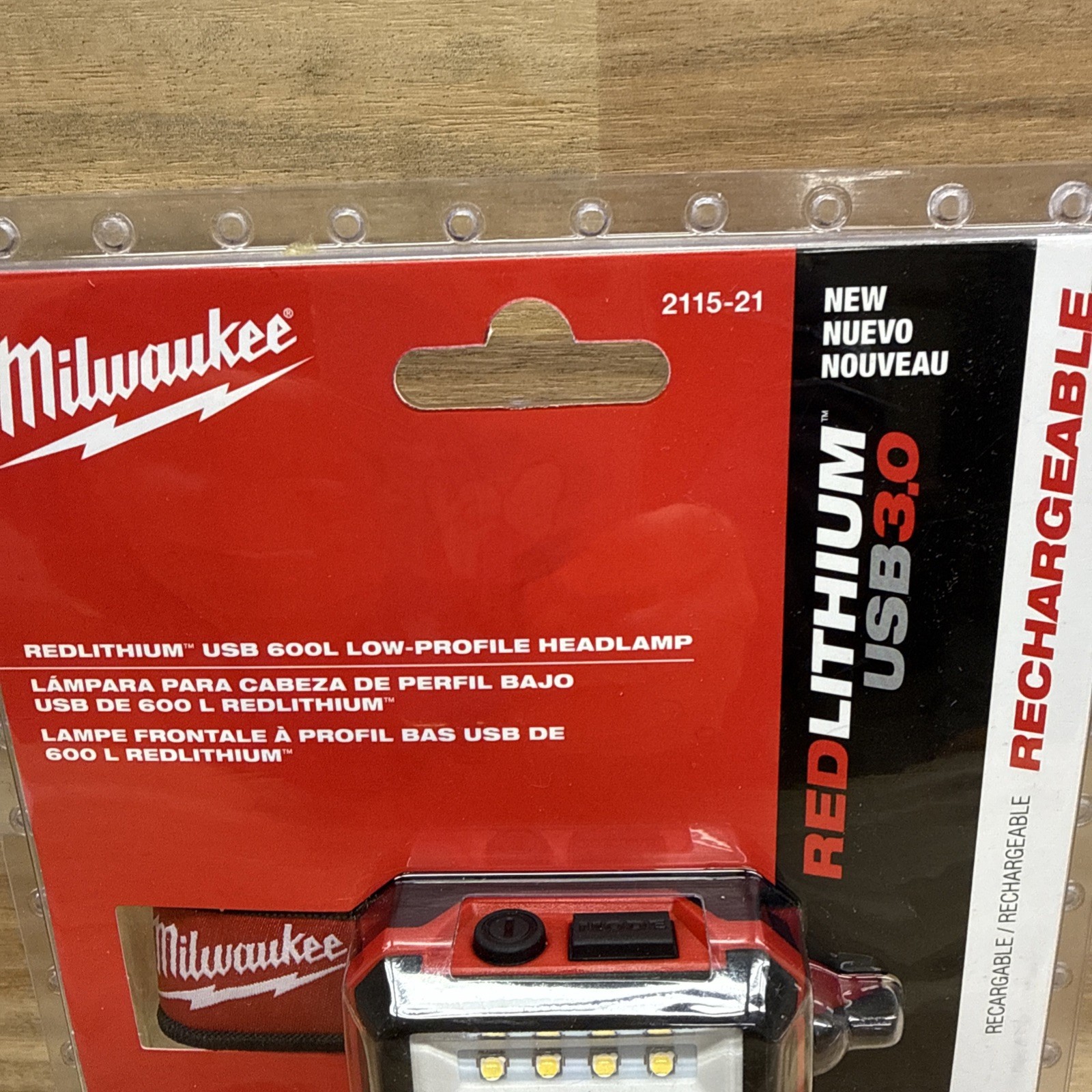 Milwaukee 2115-21 LED Rechargeable Contractor Headlamp 600 Lumens - DN63