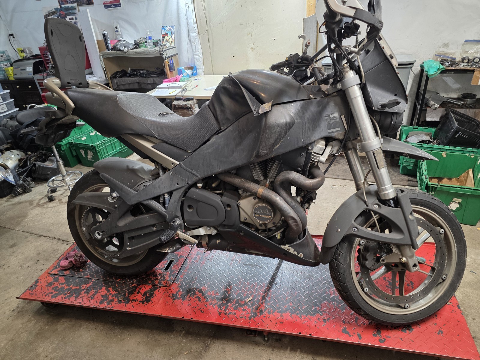 2006 Buell Ulysses XB12 XB12X Rear Exhaust Muffler Mount Hanger #NV3-66