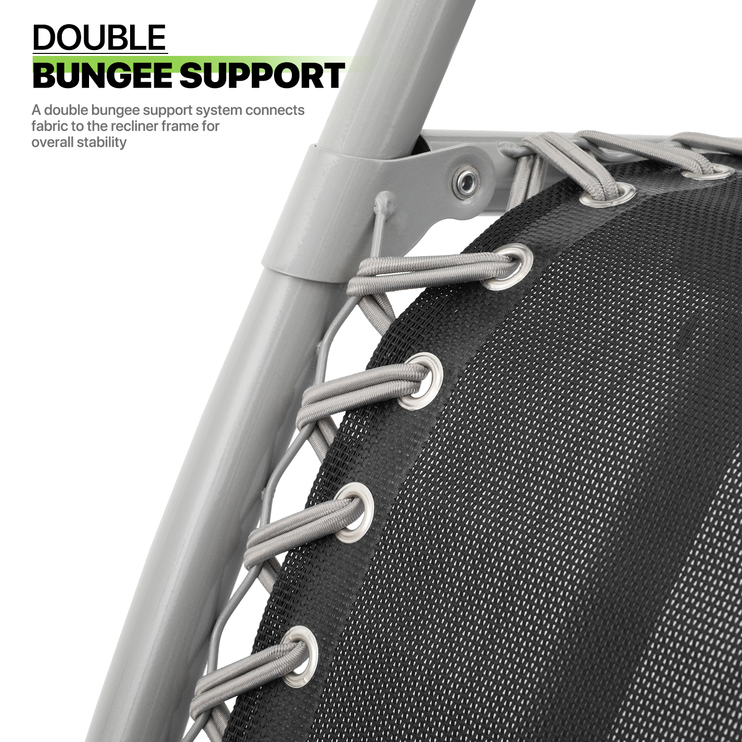 Foldable Outdoor Zero Gravity Chair Recliner Lounge Chaise w/Detachable Cushion