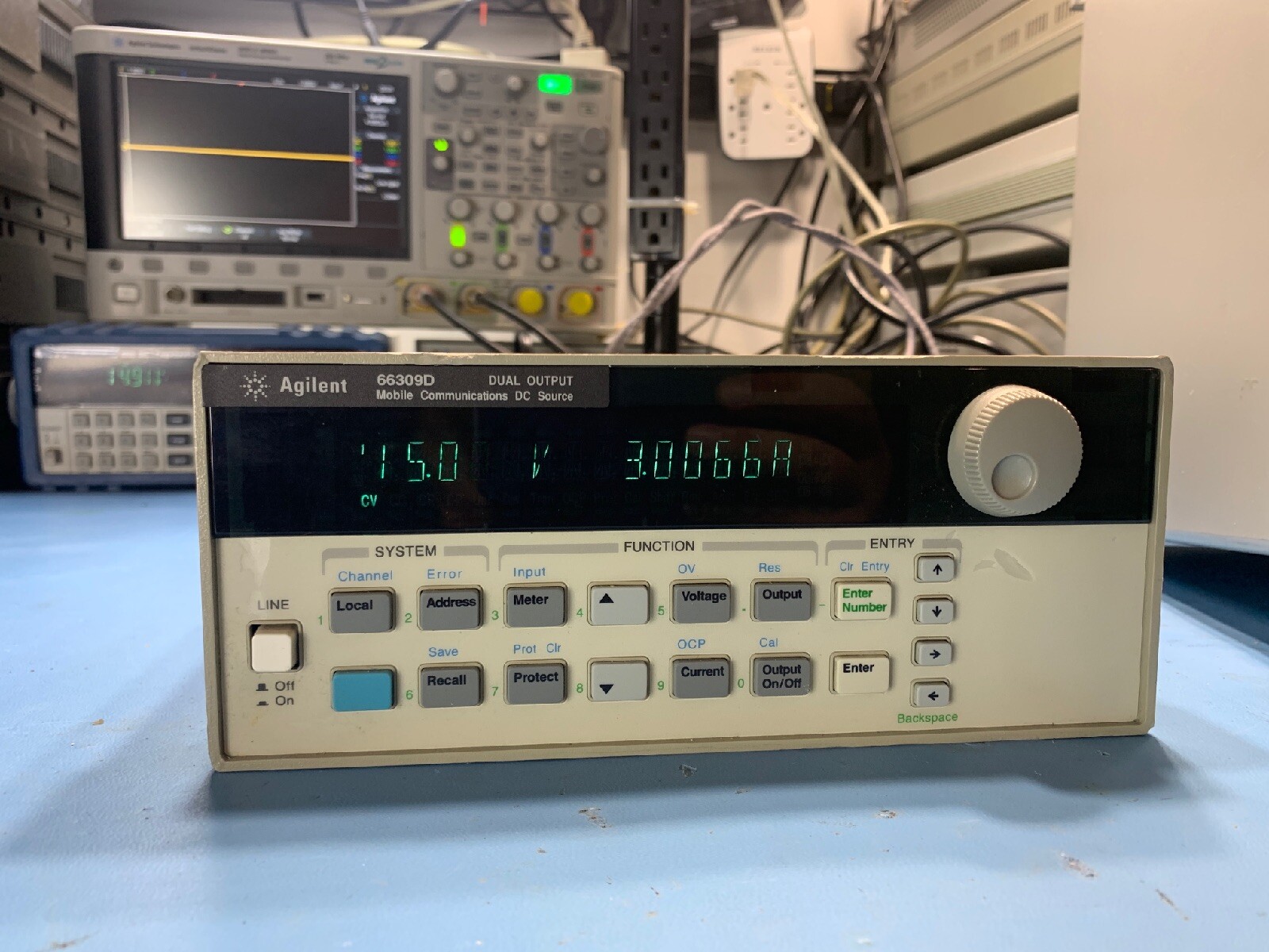 HP Agilent 66309D Dual Output Mobile Communications DC Source Used Tested