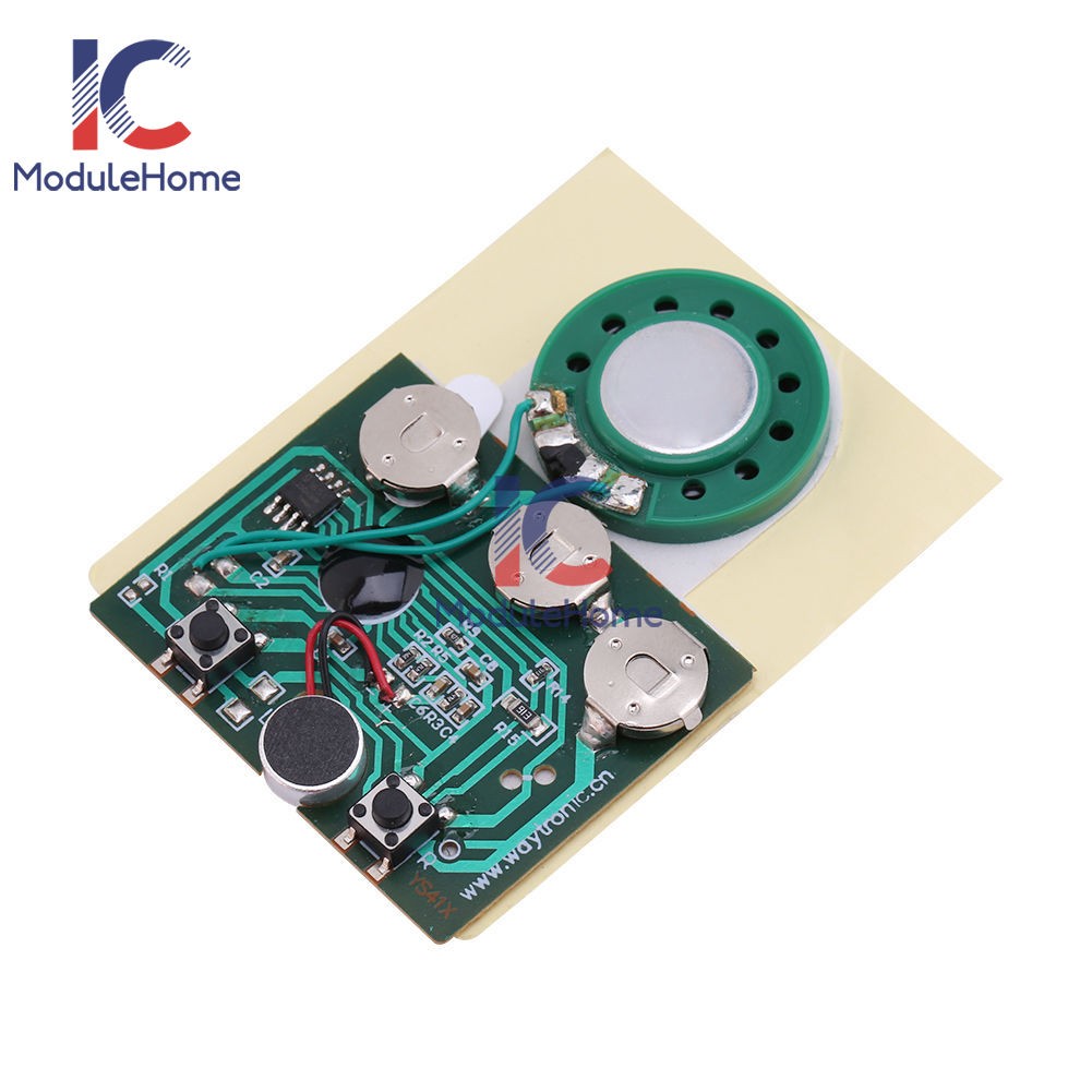 1-100PCS 30S Greeting Card DIY Recordable Voice Chip Music Box Sound Module