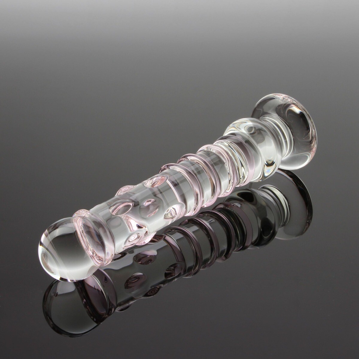 8.5" Large Glass G-spot Anal Dildo Dong Butt Plug Massager Probe Sex Toys