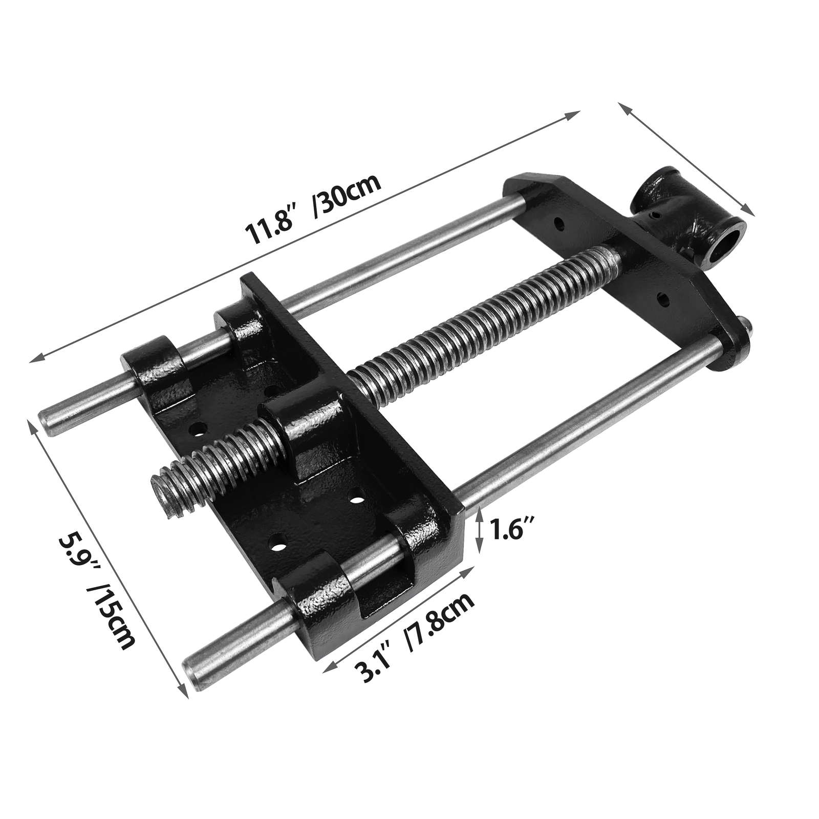 HFS(R) 7 Inch Woodworking Bench Vise, Heavy Duty Front Screw Vise