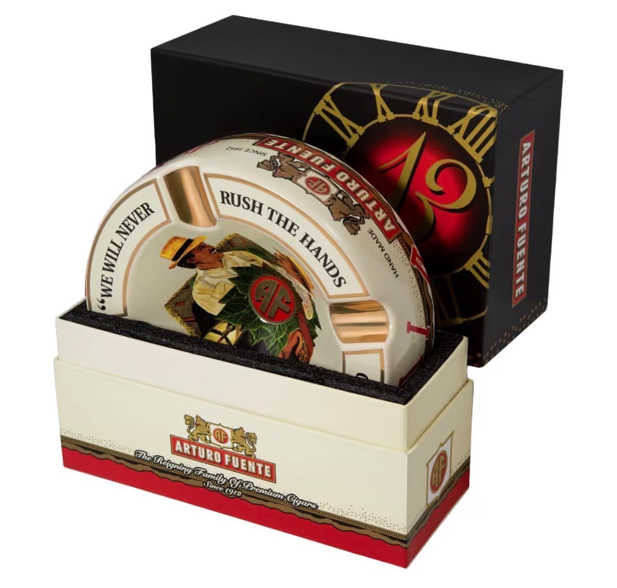 Arturo Fuente Ceramic Cigar Ashtray - Cream