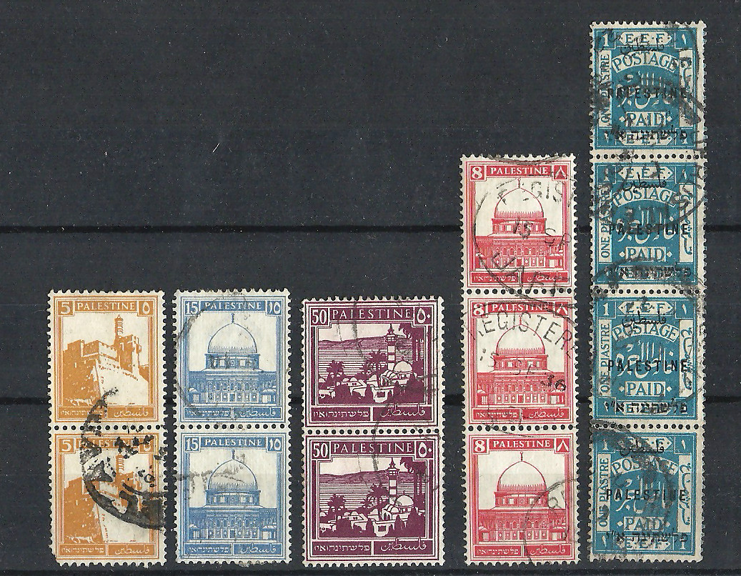 Palestine under British Mandate 1921-27 Sc# 42/78  U/VF