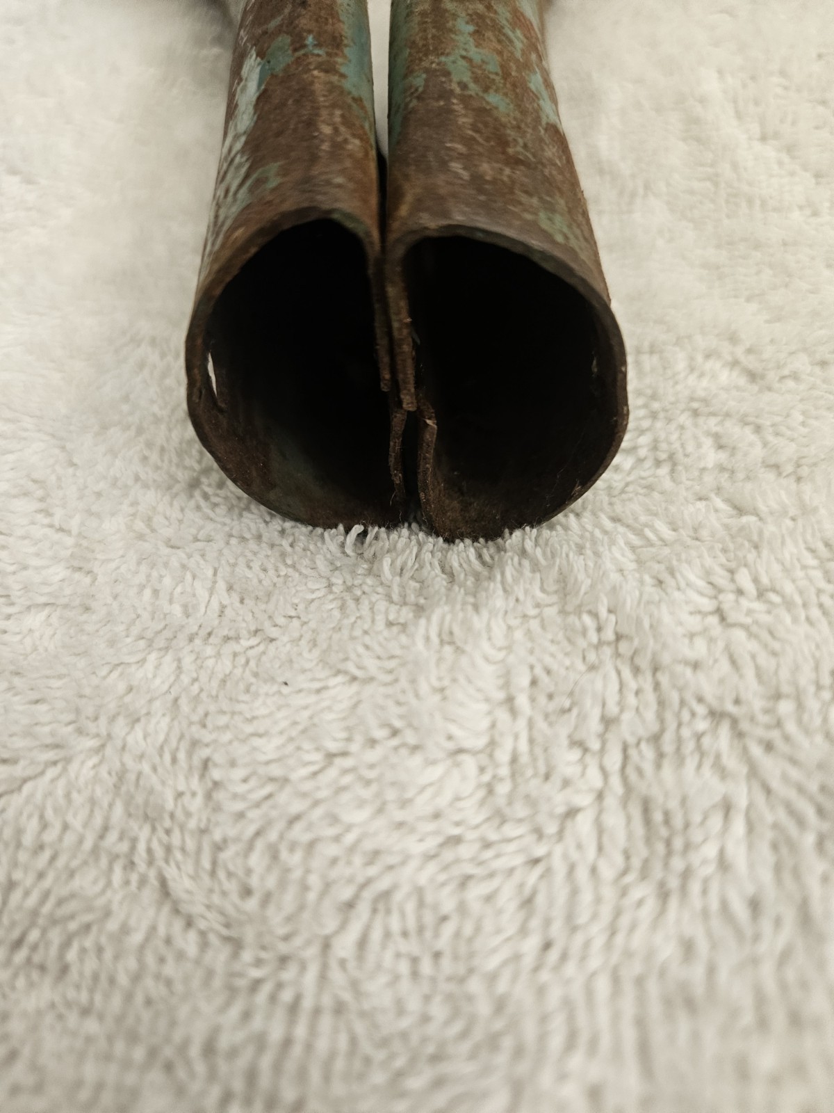 Vintage Metal Wood Shovel Handle Garden Tool Rusty Chippy Blue