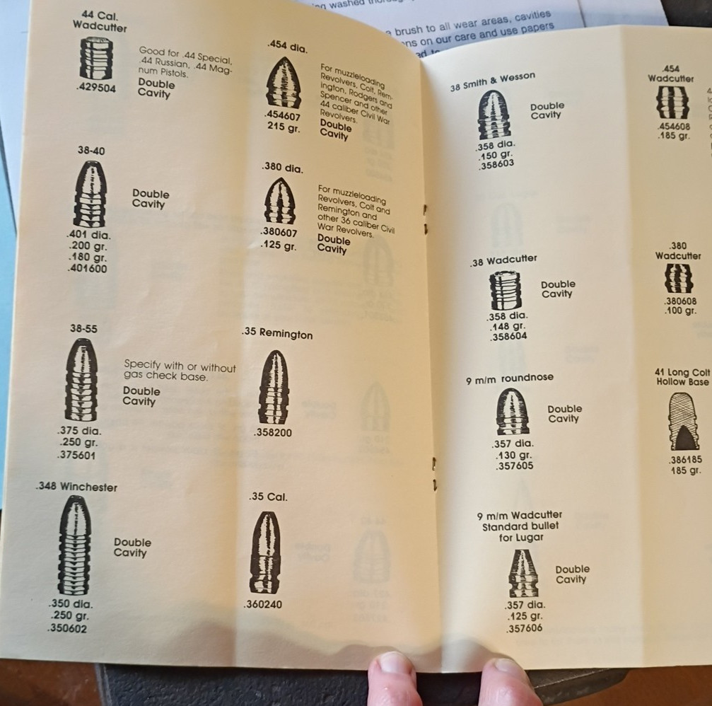 Vintage Bullet Mold Liquid Prep W/ Instruction & Rapine Mould Co. Booklet USA