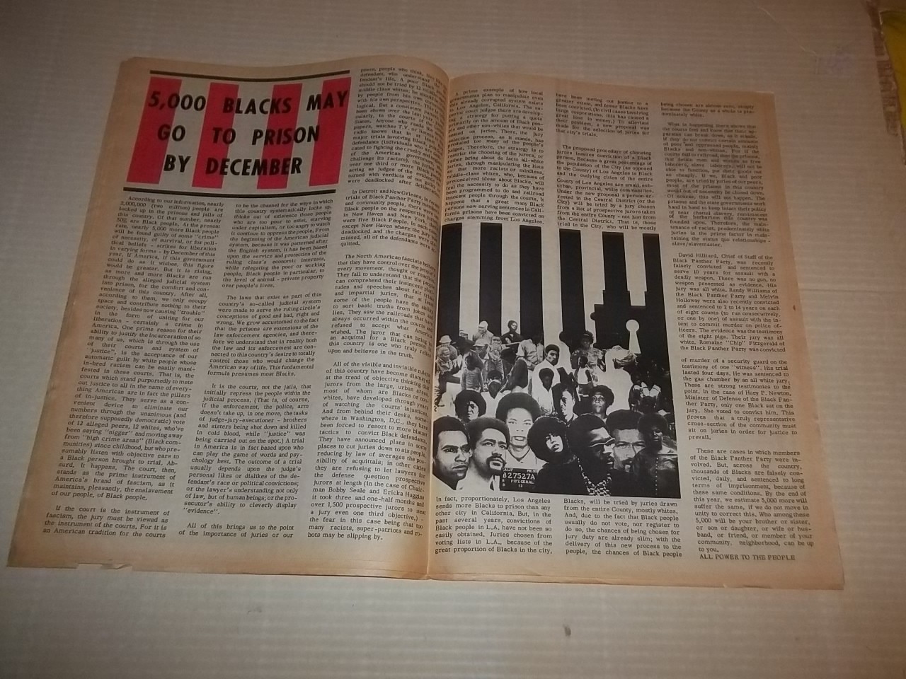 Black Panther Newspaper Aug 31, 1971 Randy Williams, David Hilliard VG+