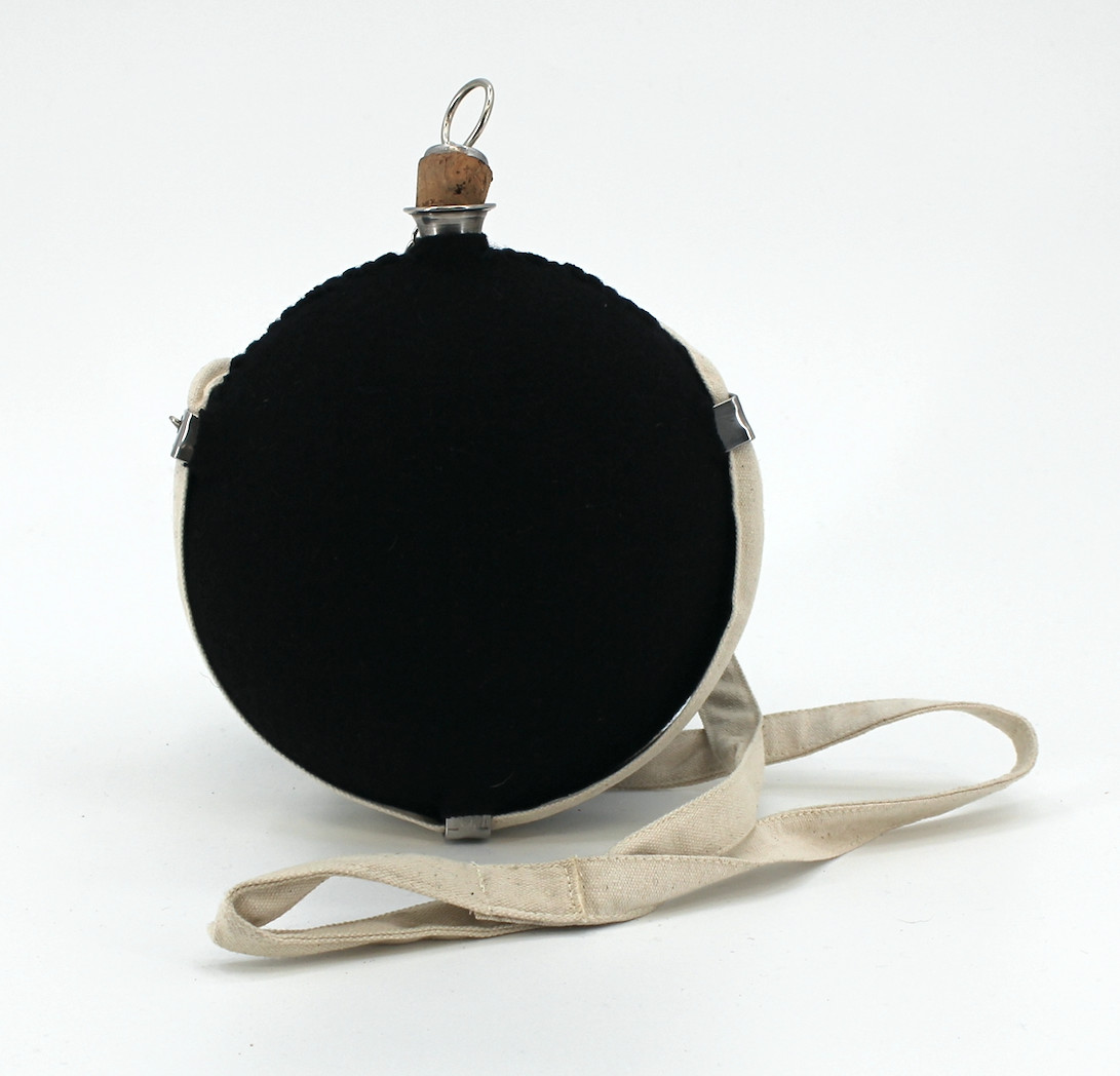 Dark Blue Civil War Smooth Side Canteen - Discounted