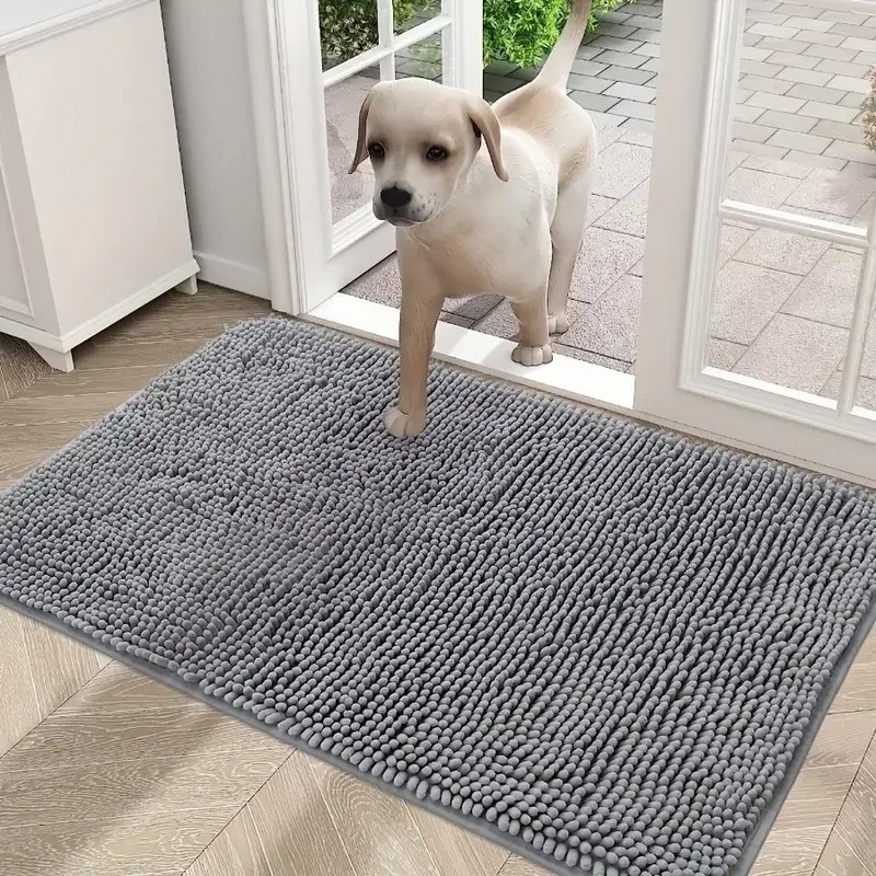 Dog Door Mat for Muddy Paws 30X50 Absorbs Moisture and Dirt Absorbent Non-Slip