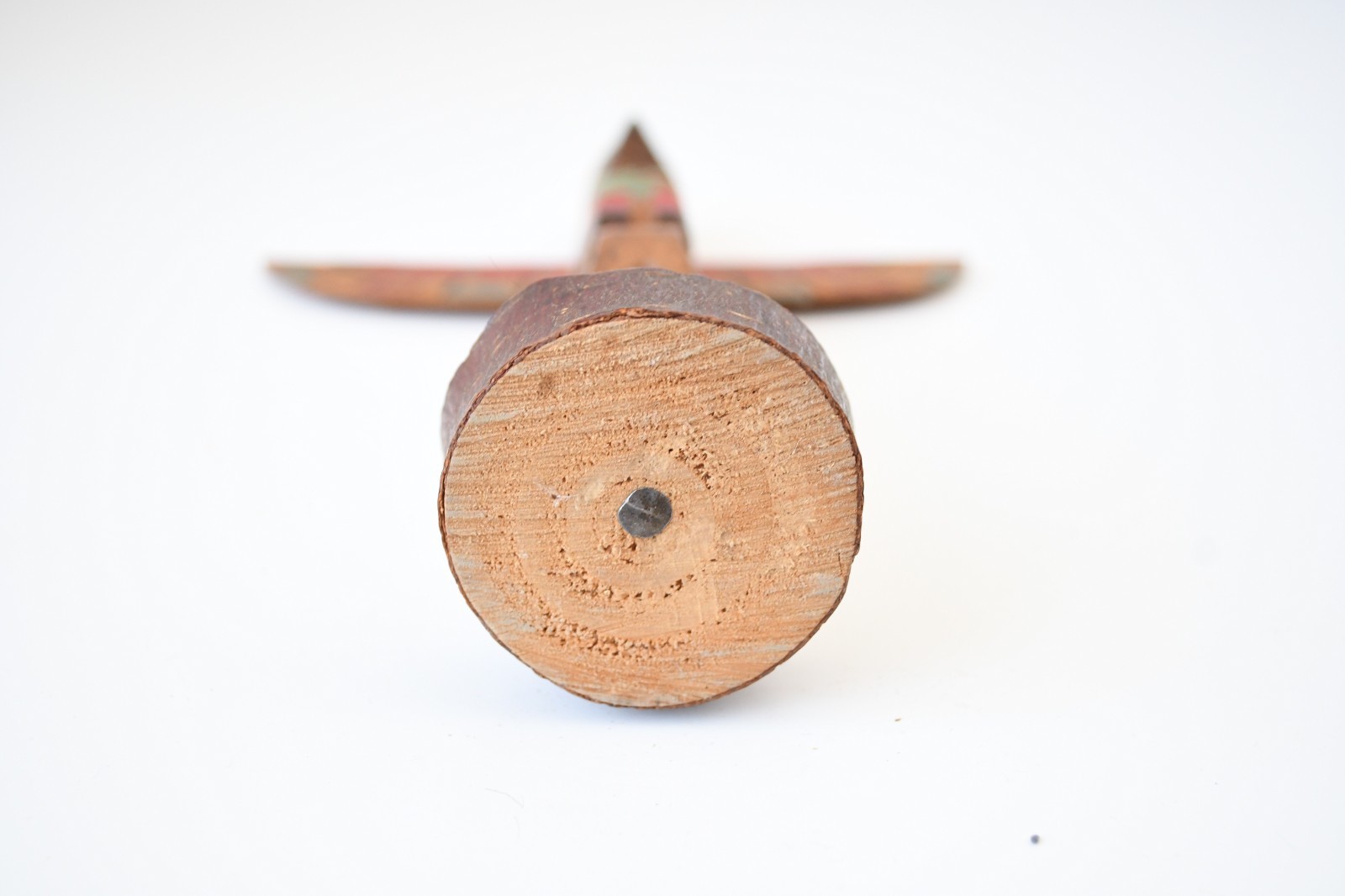 Vintage Alaska PWC Cedar Totem Pole "Eagle Human Orca" 1930's 7x5