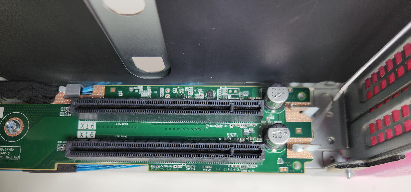 DELL PowerEdge R7525 Expansion Card Riser R1C NR2K2 2x x16 FHFL PCIe Slots GPU