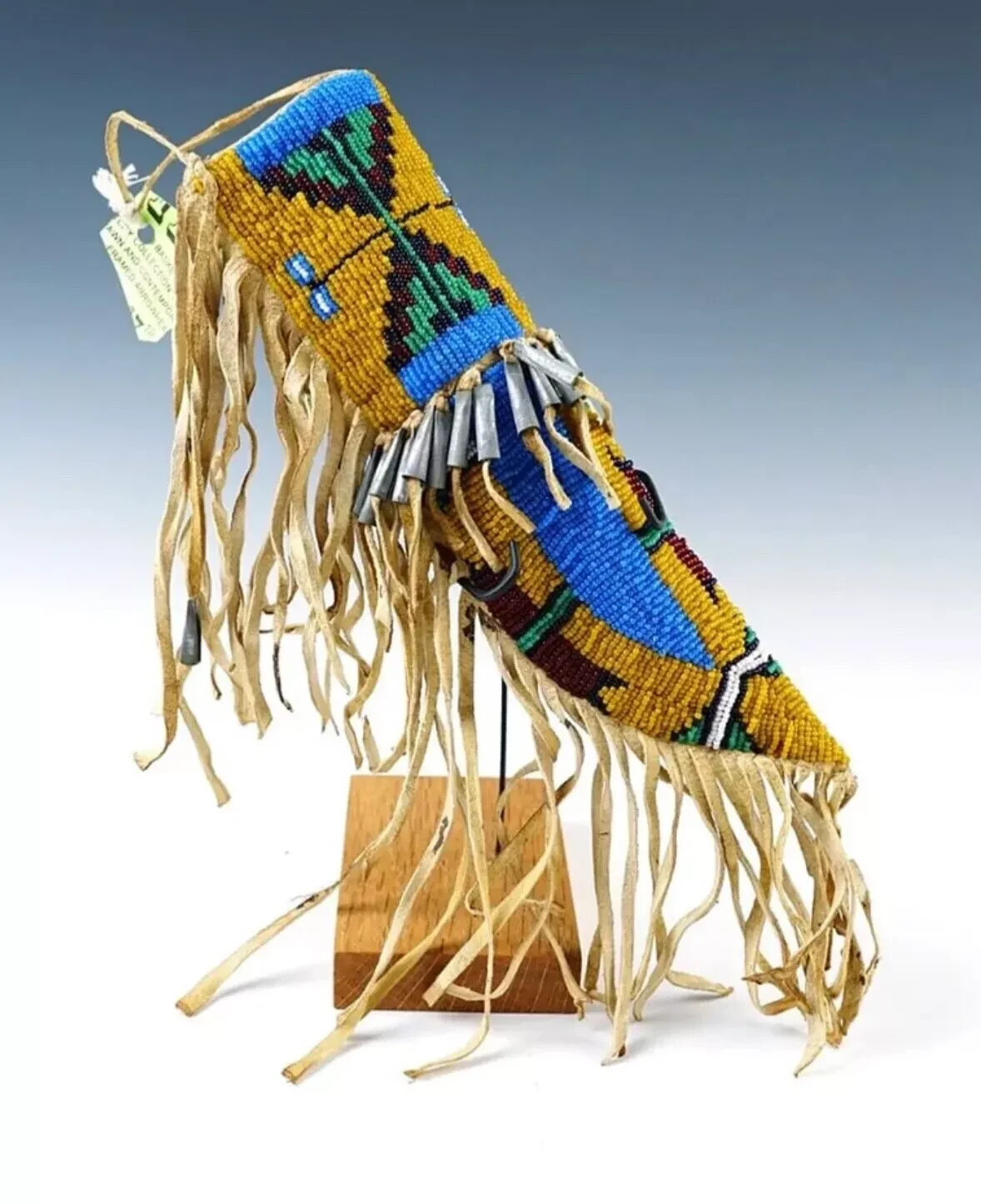 Beaded Indian Knife Cover Native American Sioux Handmade Sheath 15 pieces Set