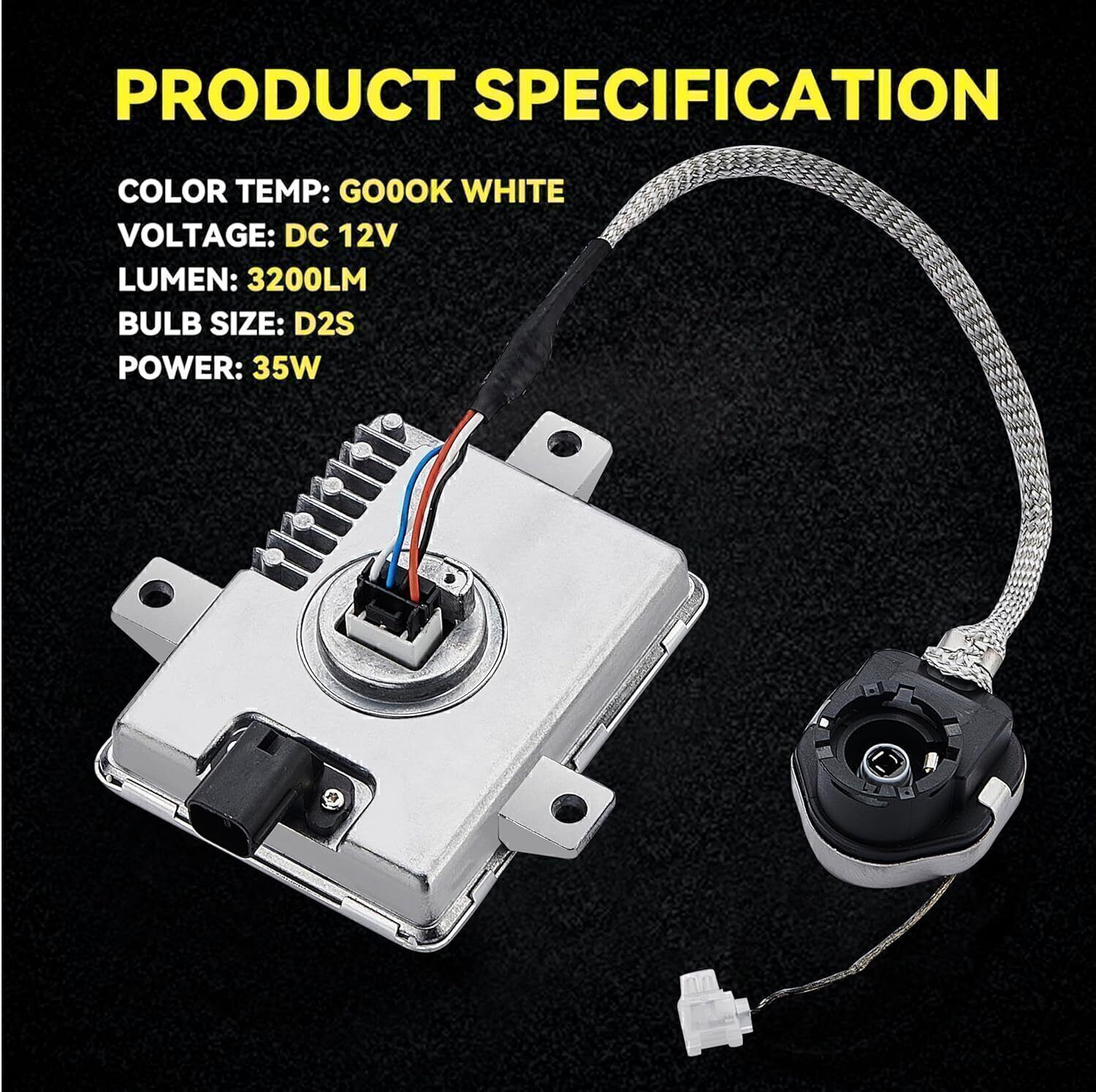 Xenon HID Headlight Ballast Unit Assembly with Igniter D2S Bulb For Acura TL TSX