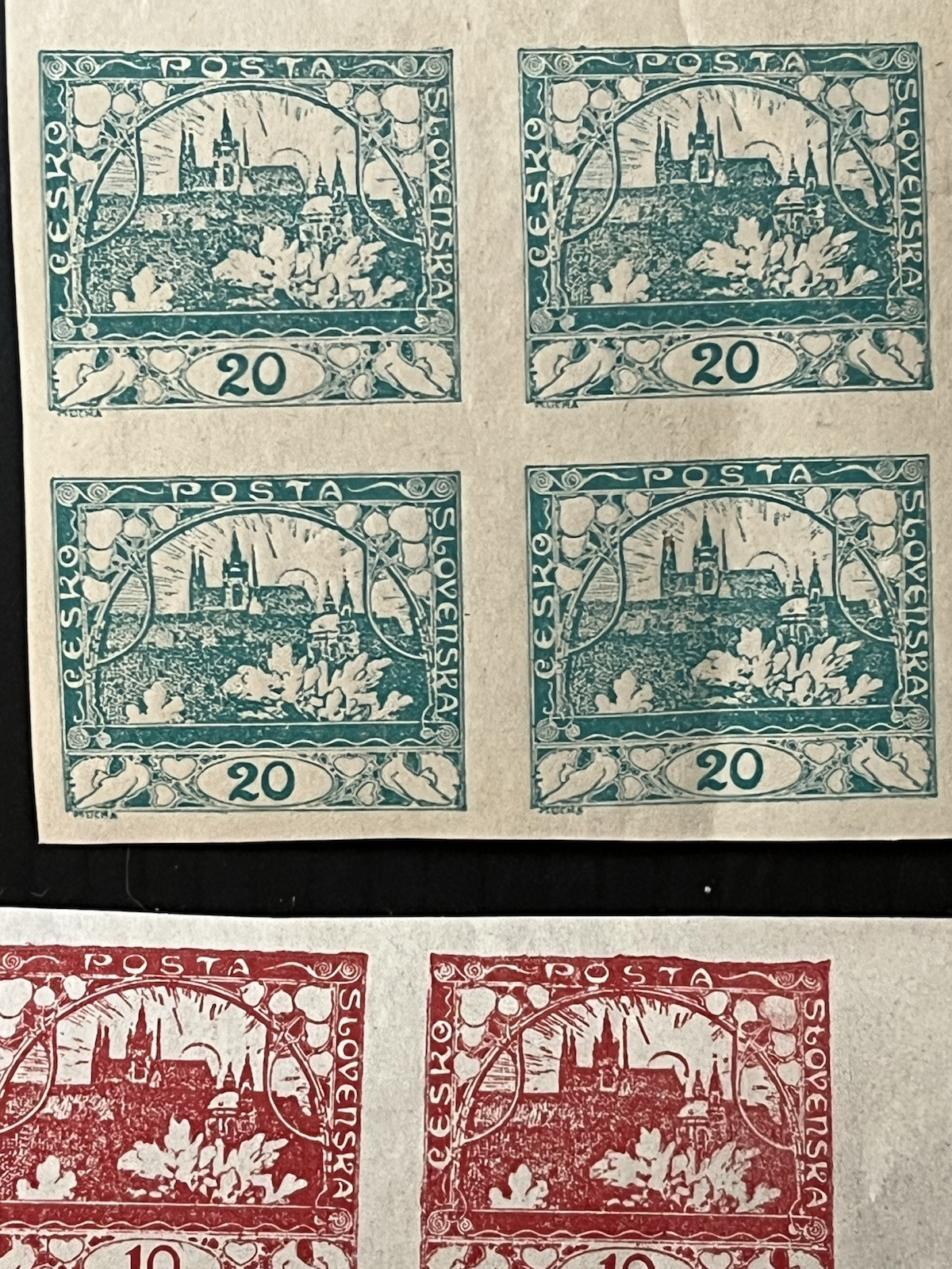CZECHOSLOVAKIA - 1918/1919, Collection of several Blocks - MNH