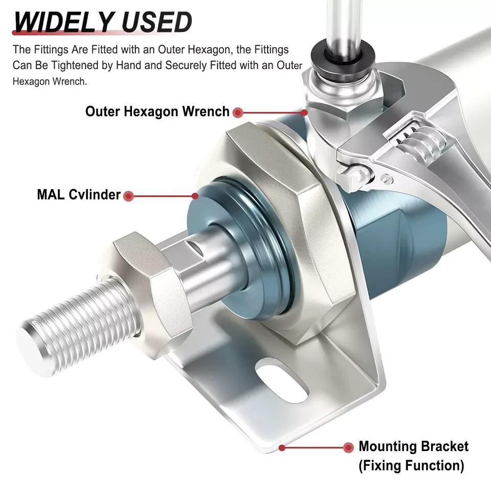 10 Pieces pneumatic 1/4" Tube x 3/8" NPT Male Connector Push to Connect fitting
