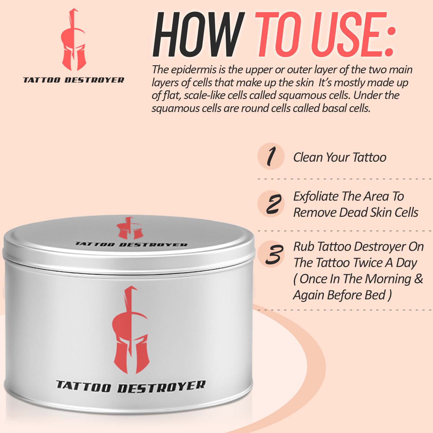 Tattoo Removal Cream Natural Fading system wrecking balm