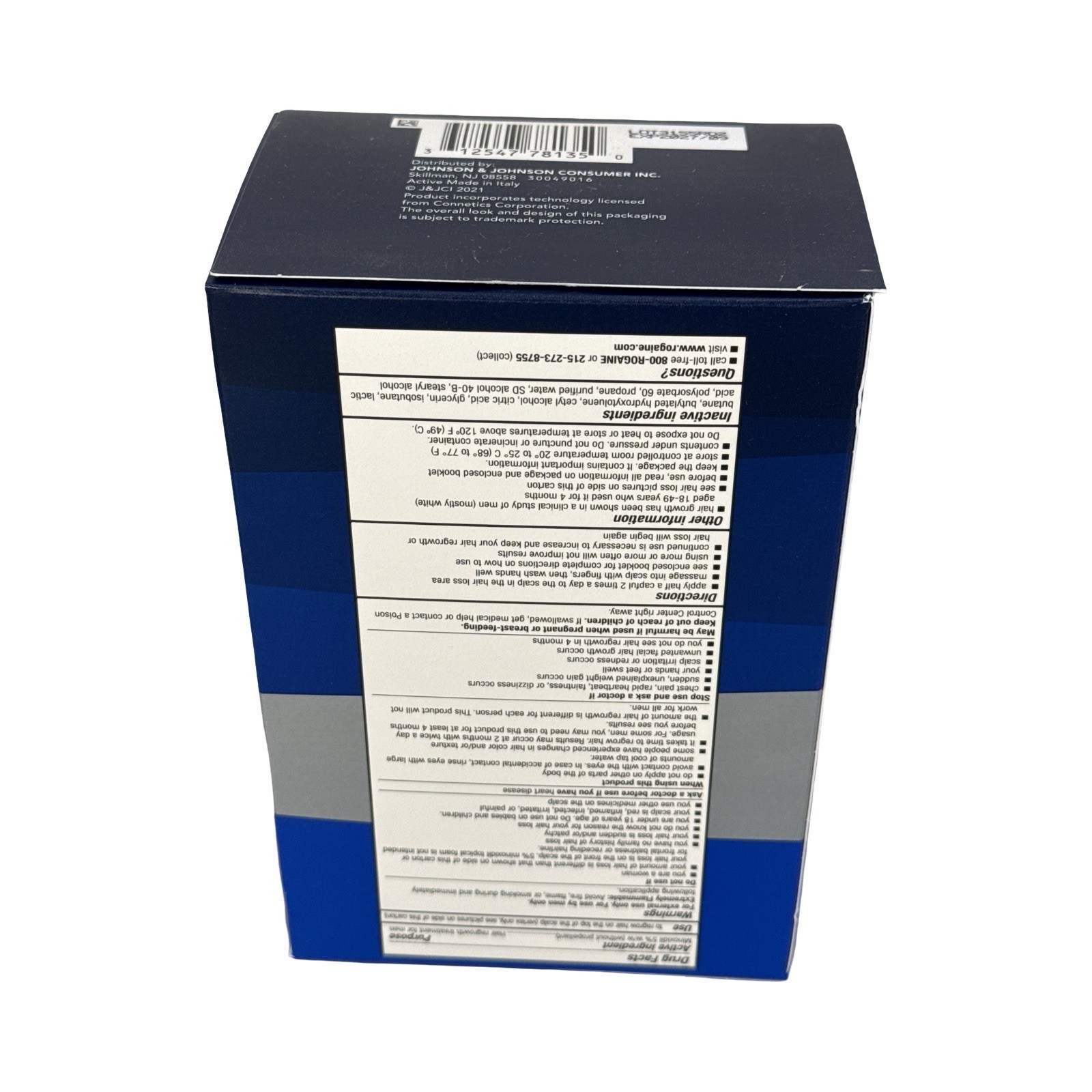 Rogaine Men’s 5% Minoxidil Foam Hair Regrowth Treatment, 3x2.11 oz, Exp 09/2027