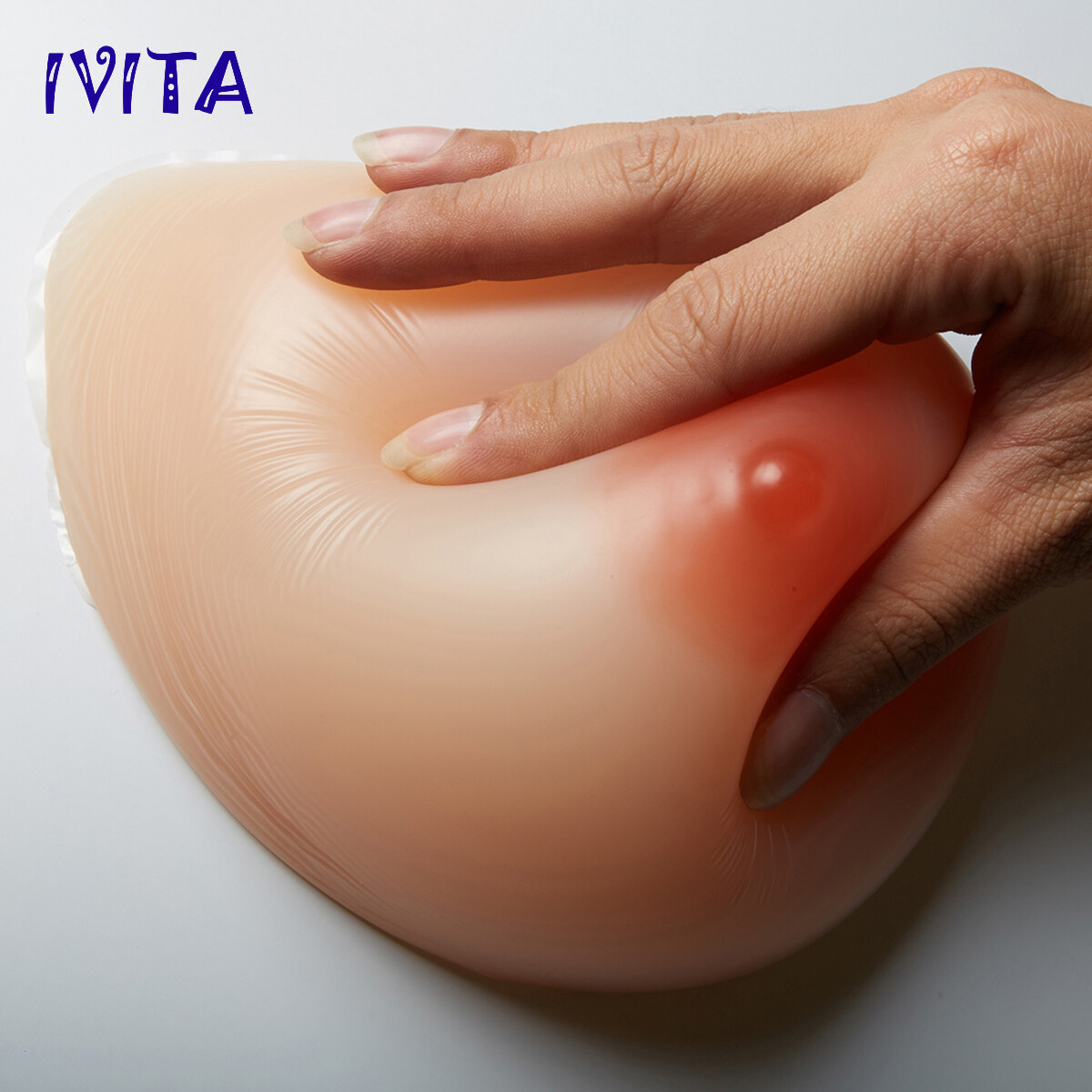 IVITA D Cup Silicone Breast Forms Teardrop Soft Silicone Boobs Bra Enhancers