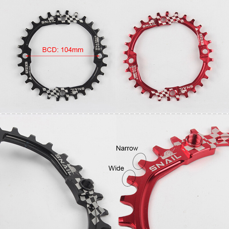 IXF 30T 104bcd CNC MTB Bike Crankset BB Narrow Wide Chainring 170mm Single Crank